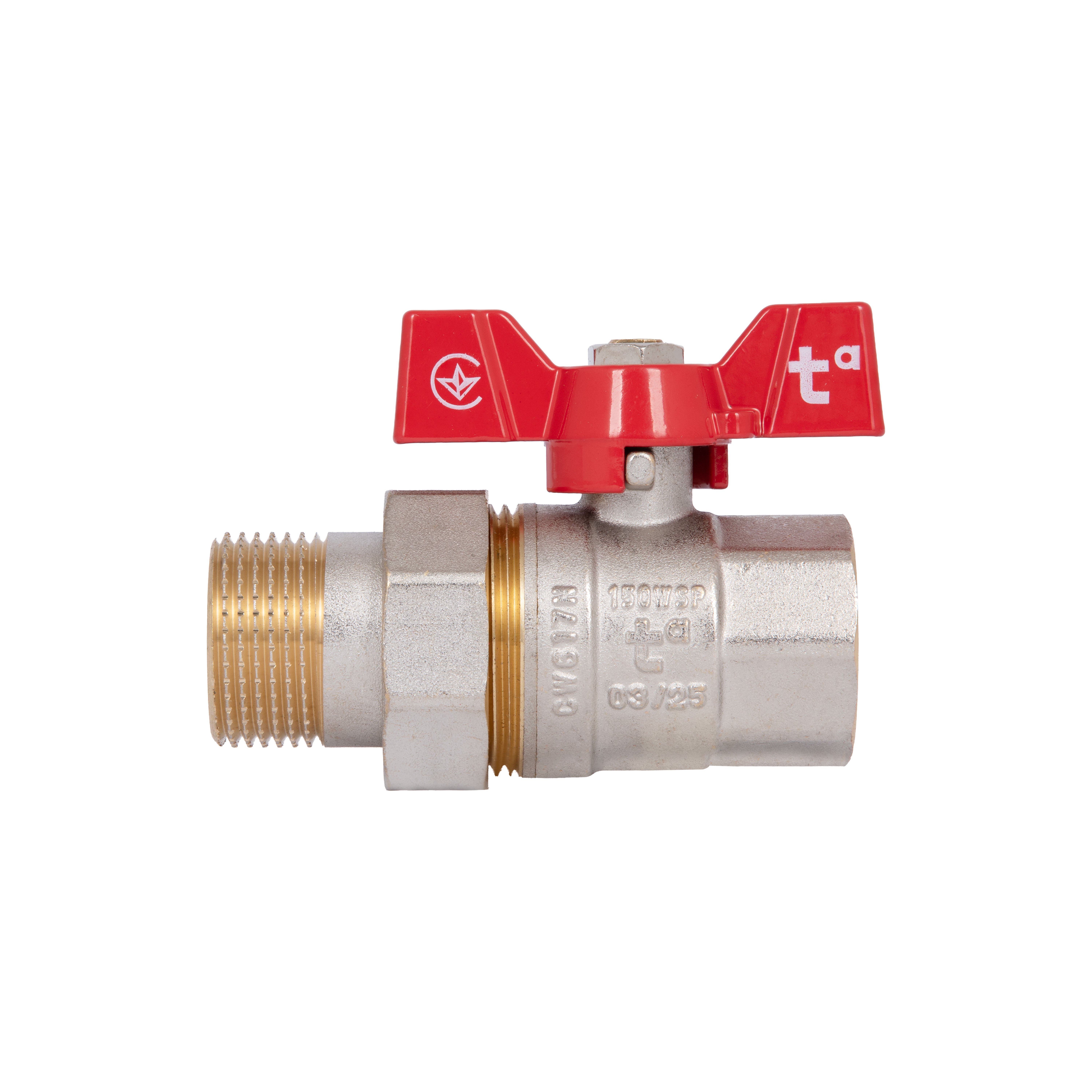 Кран кульовий "Американка" Thermo Alliance Standart 1" ВЗ прямий SD220NW25PN40
