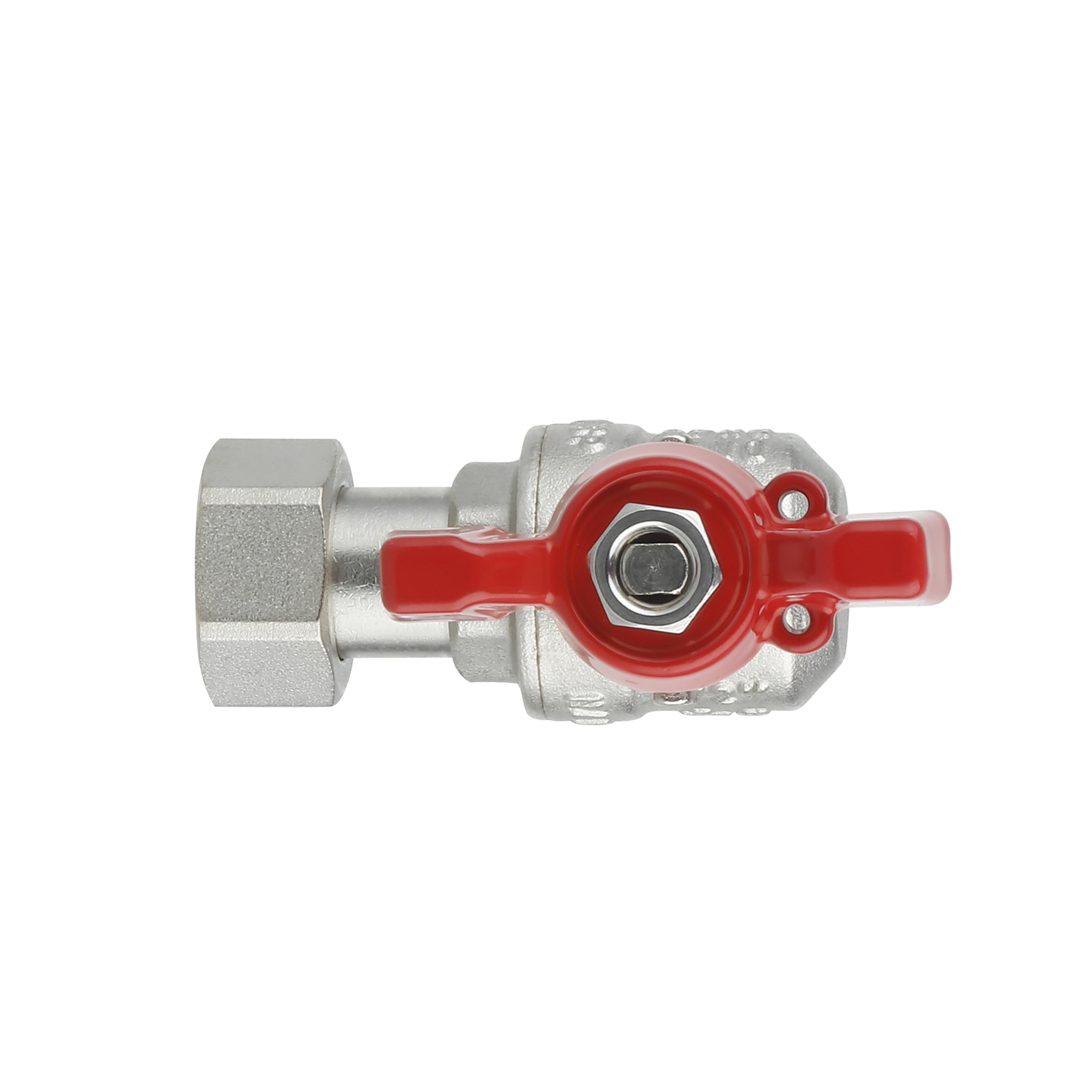 Кран кульовий з накидною гайкою SD Forte1/2" ВЗ для води кутовий SF224W15
