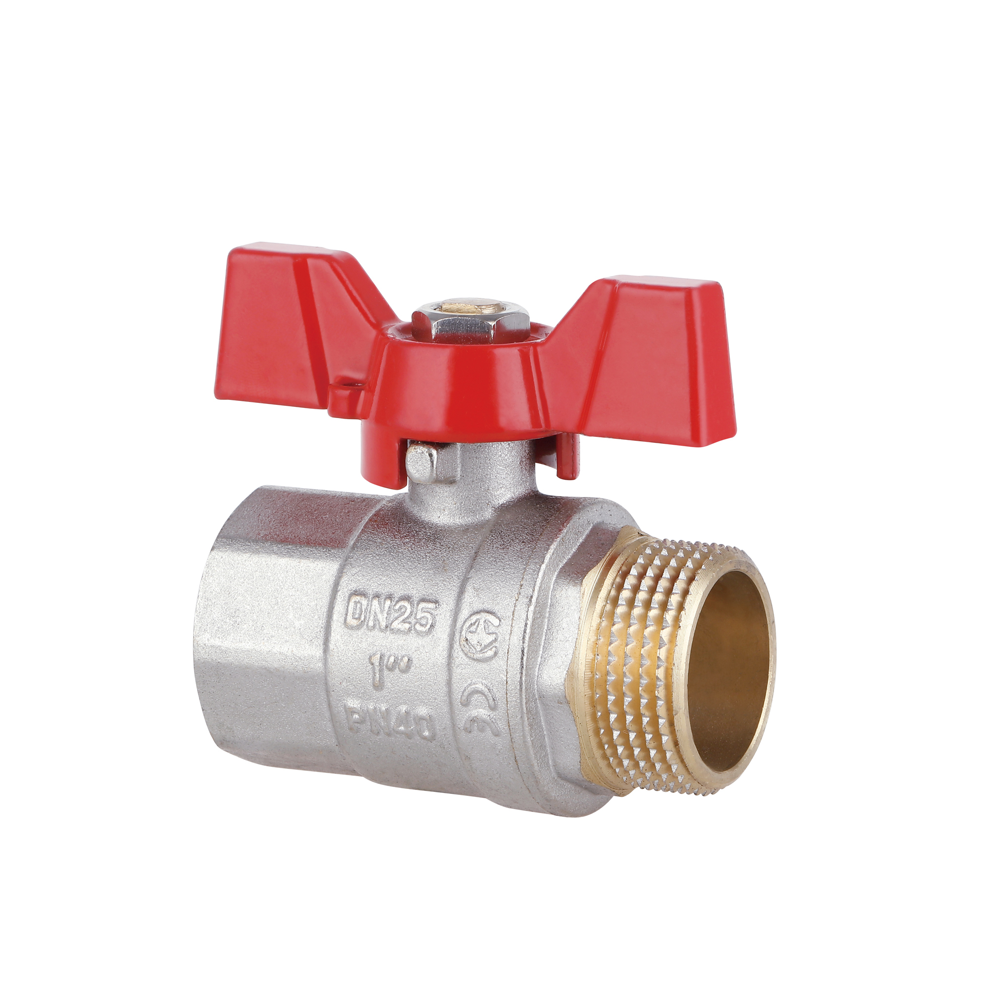 Кран кульовий Thermo Alliance Standart 1" ВЗ для води (метелик) SD607NW25PN40