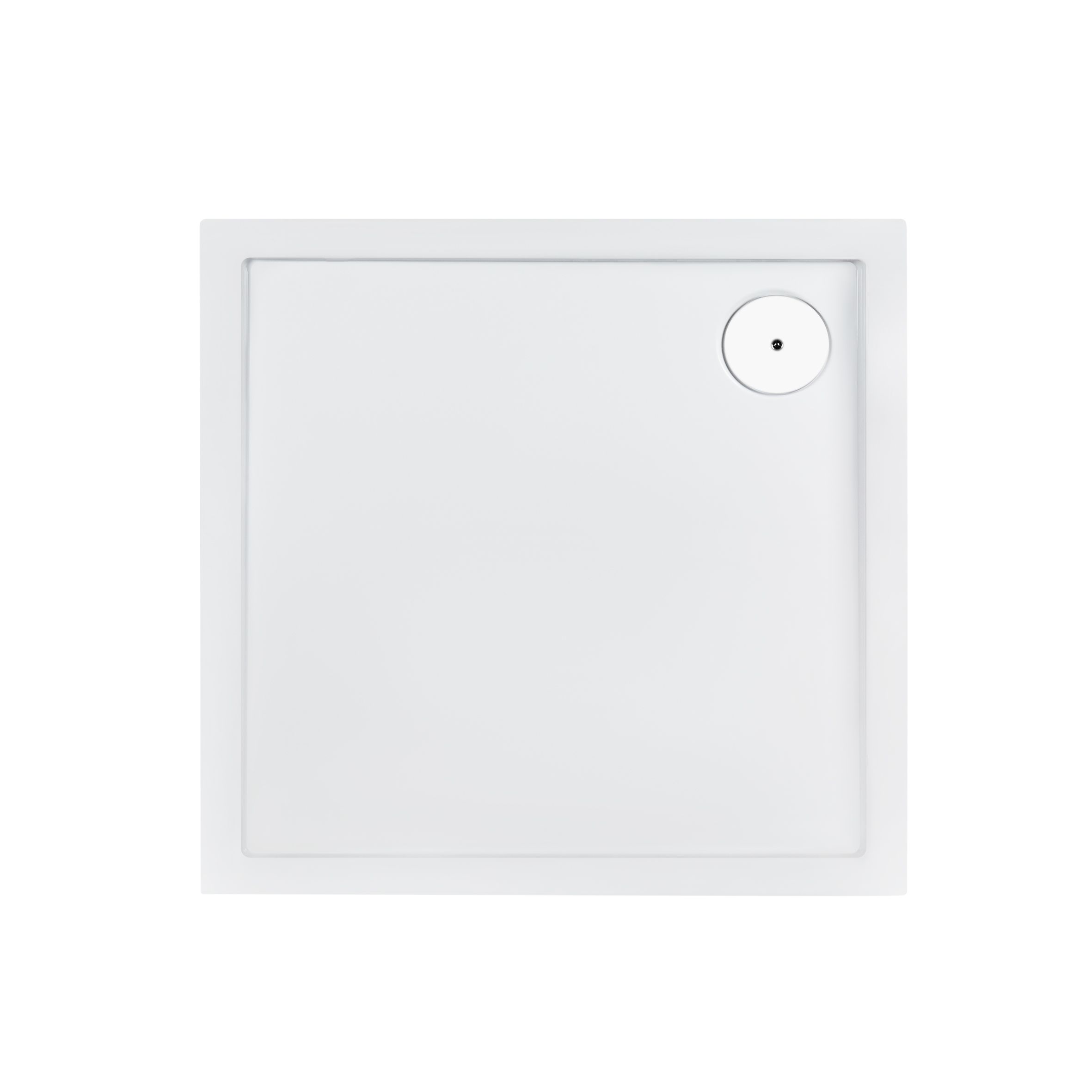 Душевой поддон Qtap Tern 308812W 80x80x12 см + сифон