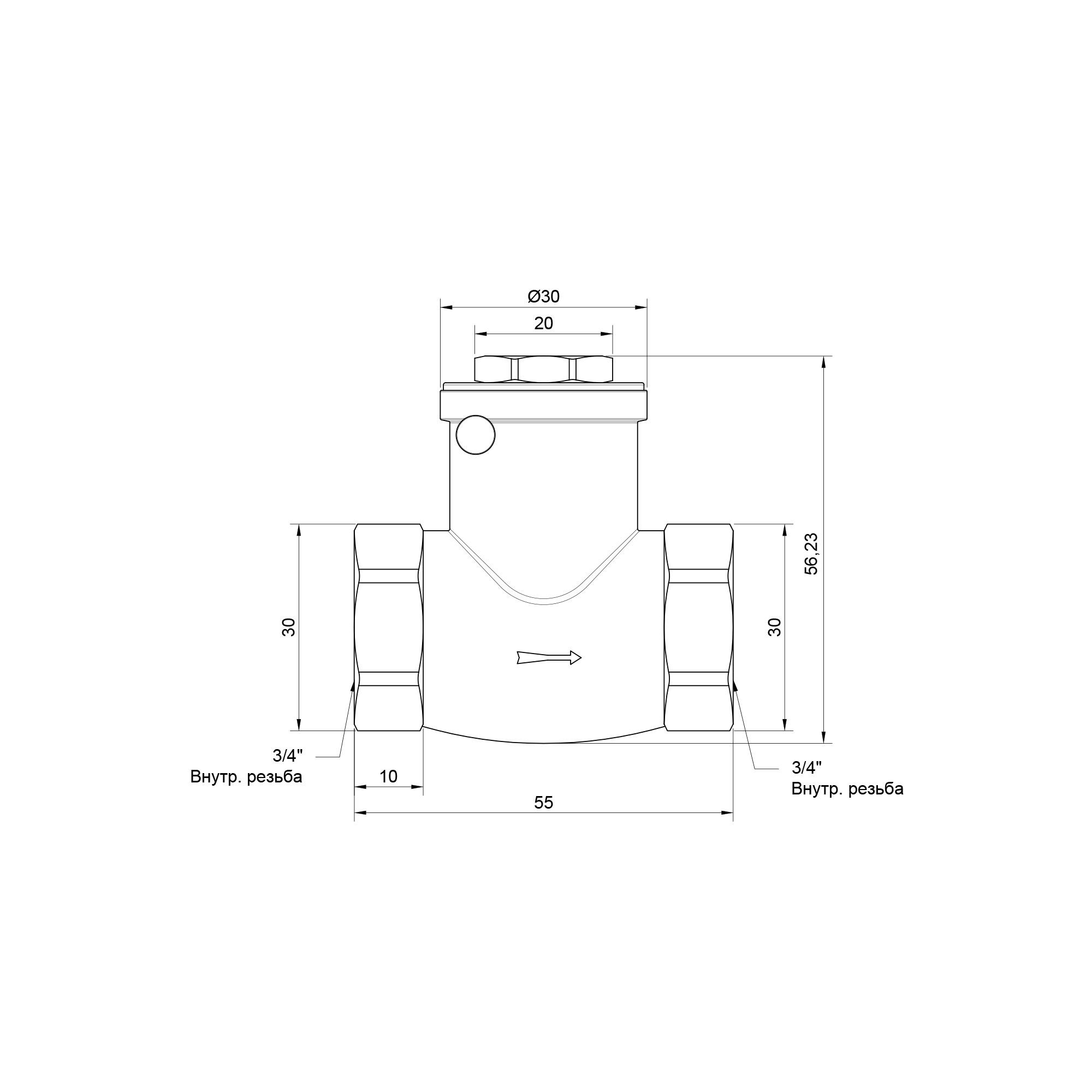 Зворотний клапан Thermo Alliance Standart 3/4" SD242W20