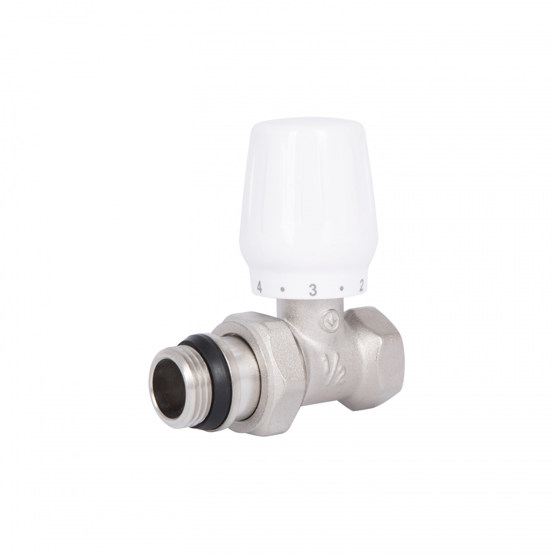Кран радіаторний Thermo Alliance Base 1/2" ВЗ з антипротіканням прямий SD226W15