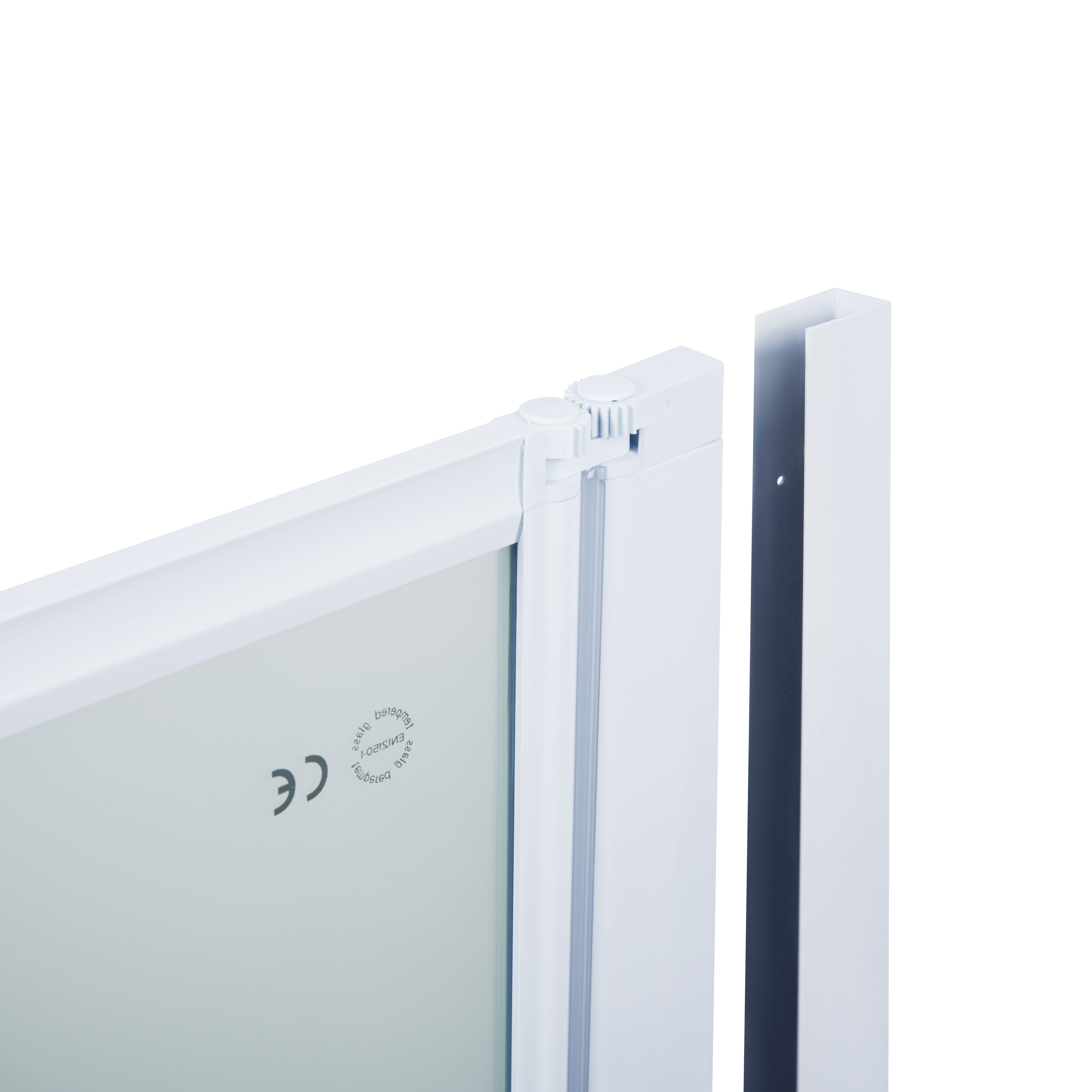 Штора на ванну Qtap Gemini WHI40114RP4 стекло Pear 4 мм, 100x140 см