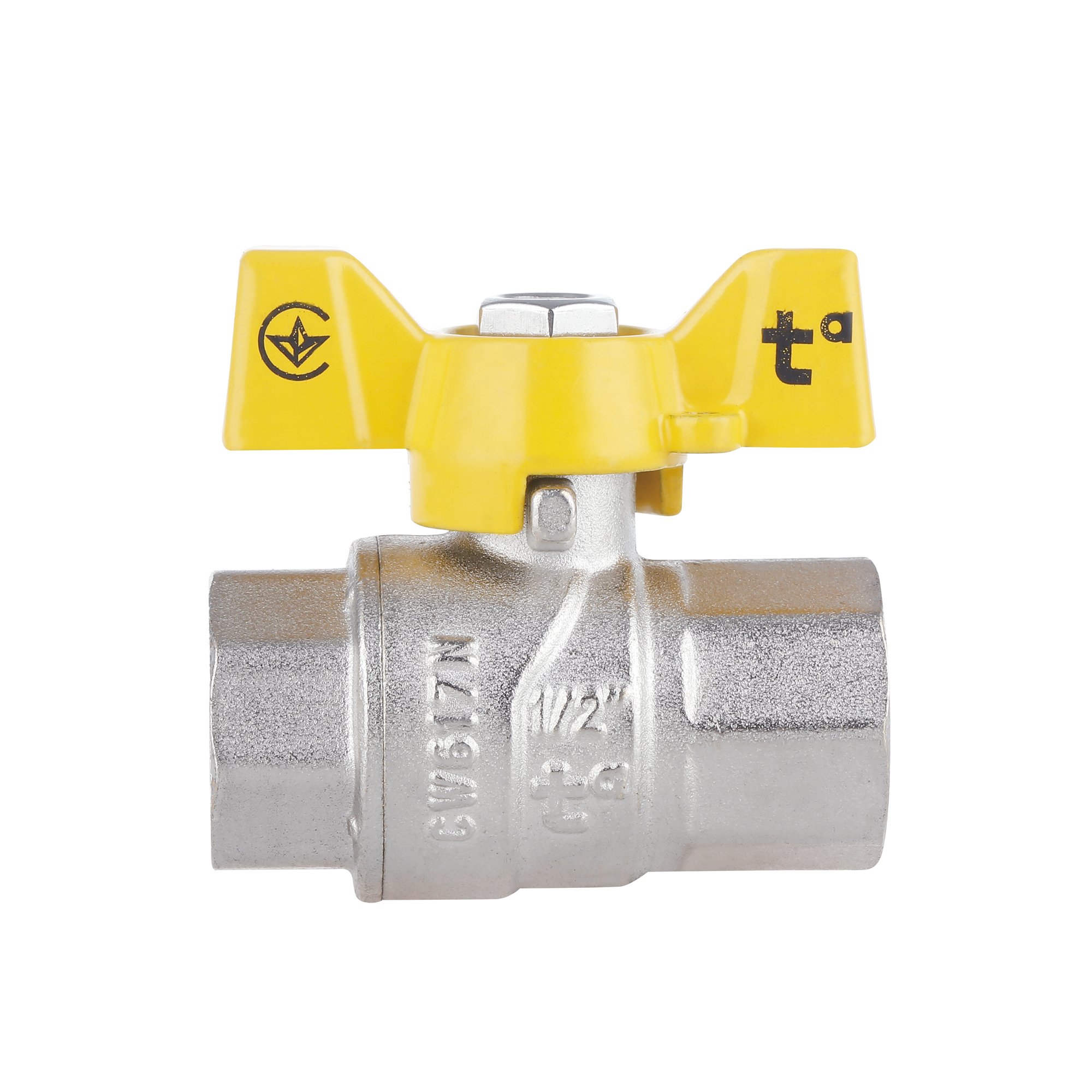 Кран кульовий Thermo Alliance Forte 1/2" ВР для газа (метелик) SF602G15