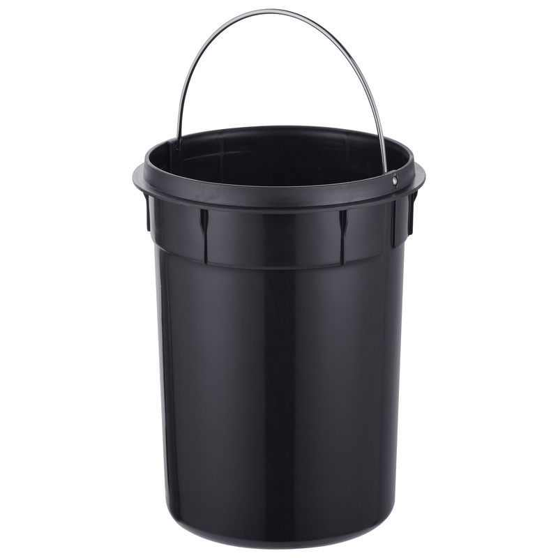 Відро для сміття з плавним закриттям кругле MIXXUS ELLIPSE-TC0212 SS COLOR 12л (колір нержавійка) (MI8399)
