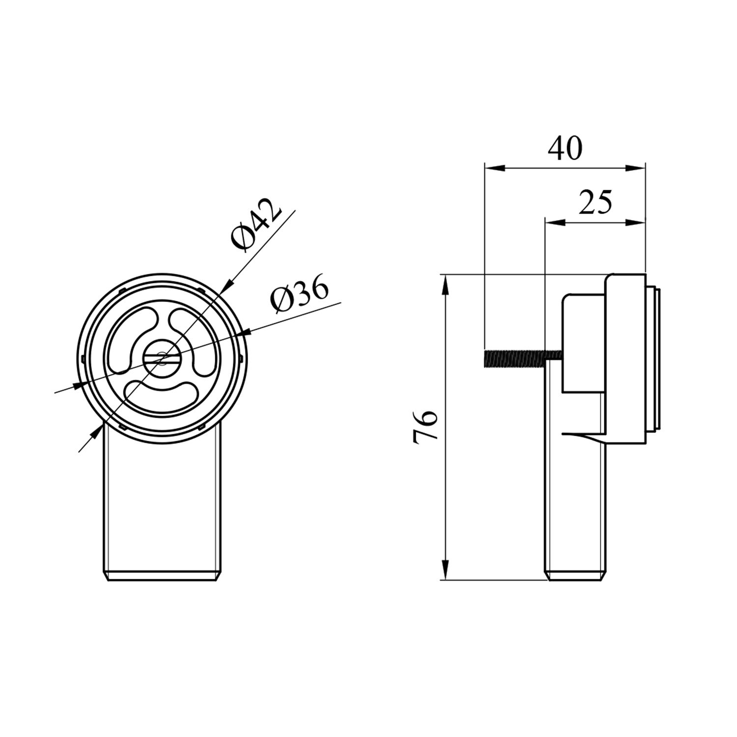 Перелив сифона для кухонних мийок Agua SO2R сітка з нержавіючої сталі