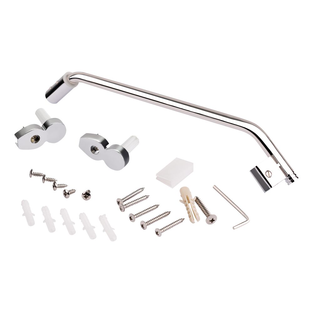 Штора на ванну Lidz Brama SS120x140R.CRM.FR скло Frost 6 мм, права