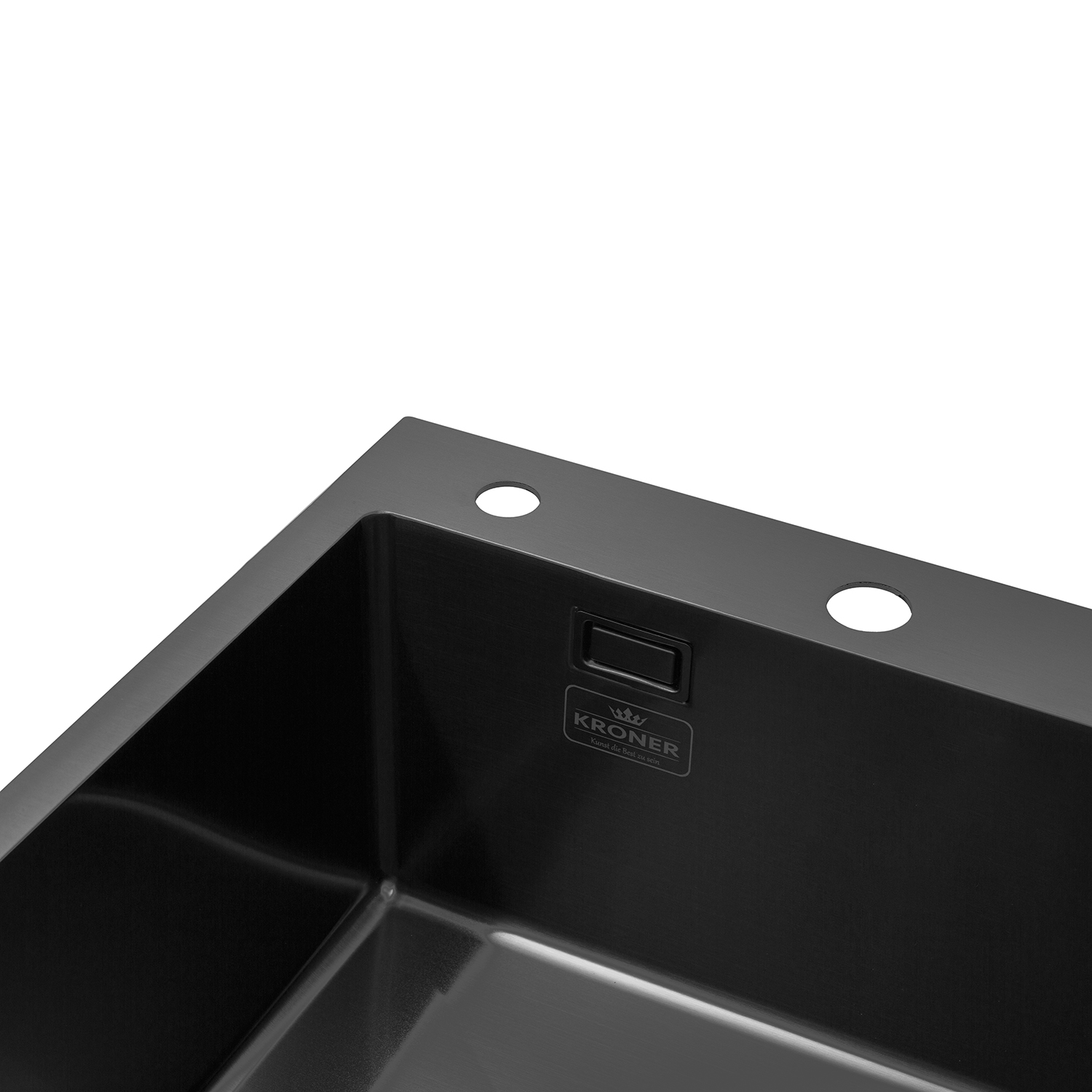 Кухонна мийка Kroner KRP Schwarze - 7848LHM PVD (3.0/1.0 мм)