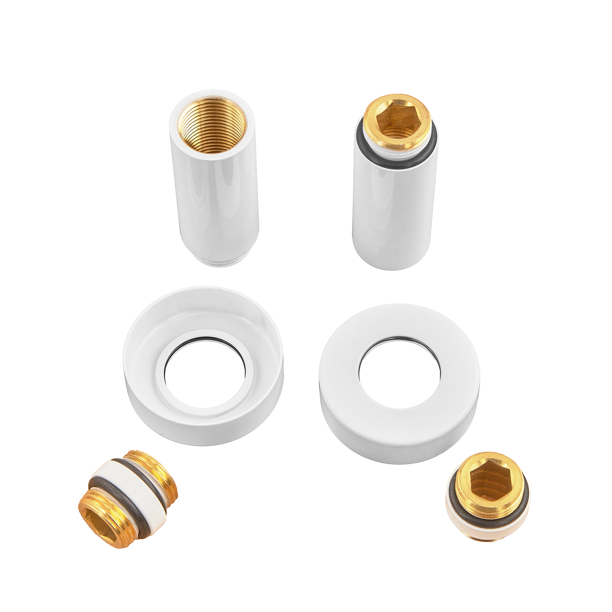 Комплект подовжувачів 1/2Fx1/2M білий KOER KF.SET.06MF WHITE (KR5850)
