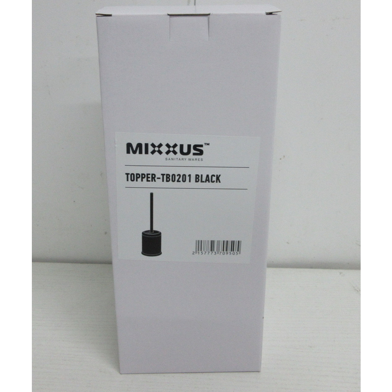 Йоржик для унітазу підлоговий MIXXUS TOPPER-TB0201 BLACK (колір чорний) (MI7095)