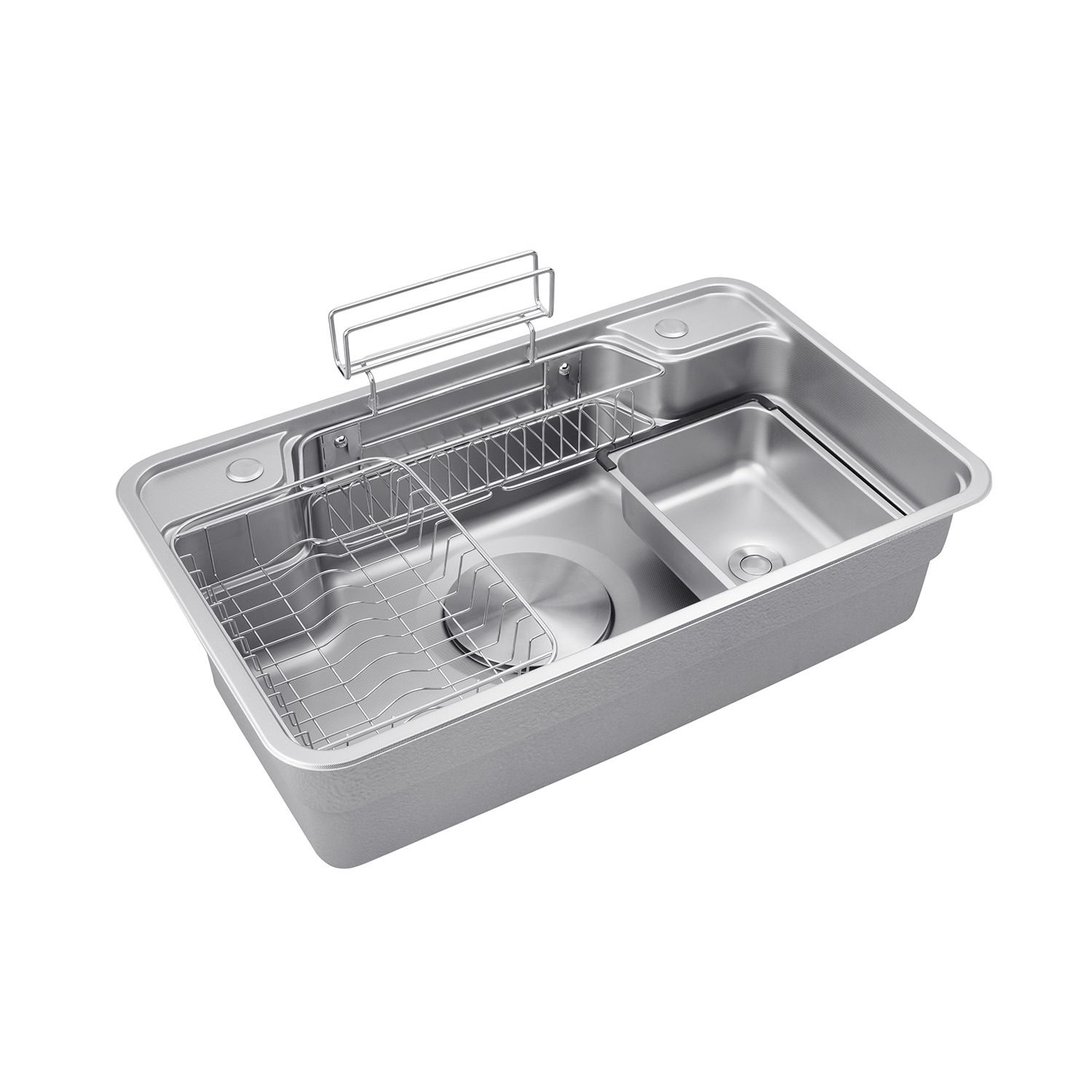 Кухонна мийка Kroner KRP Dekor - SET7848 (1.0 мм)