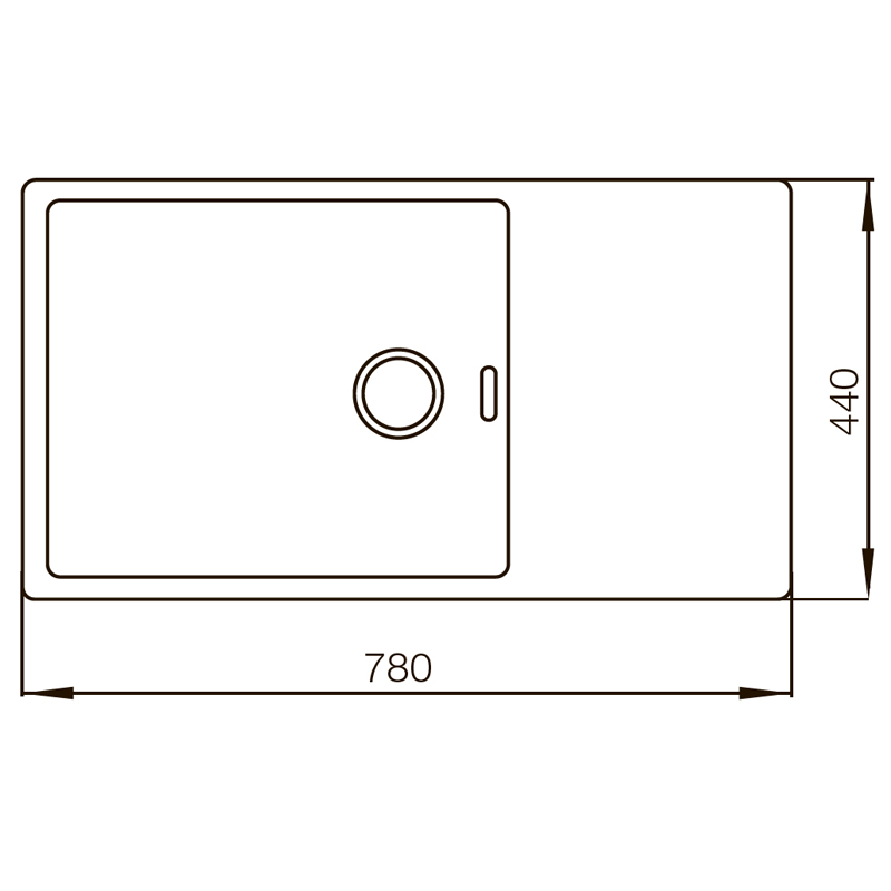 Мийка MIXXUS MX7844-200x1.2-PVD-BRONZE (Колір бронза) (MX0562)