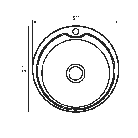 Мийка кухонна Zerix Z510-08-180MD (micro decor) (ZS0561)