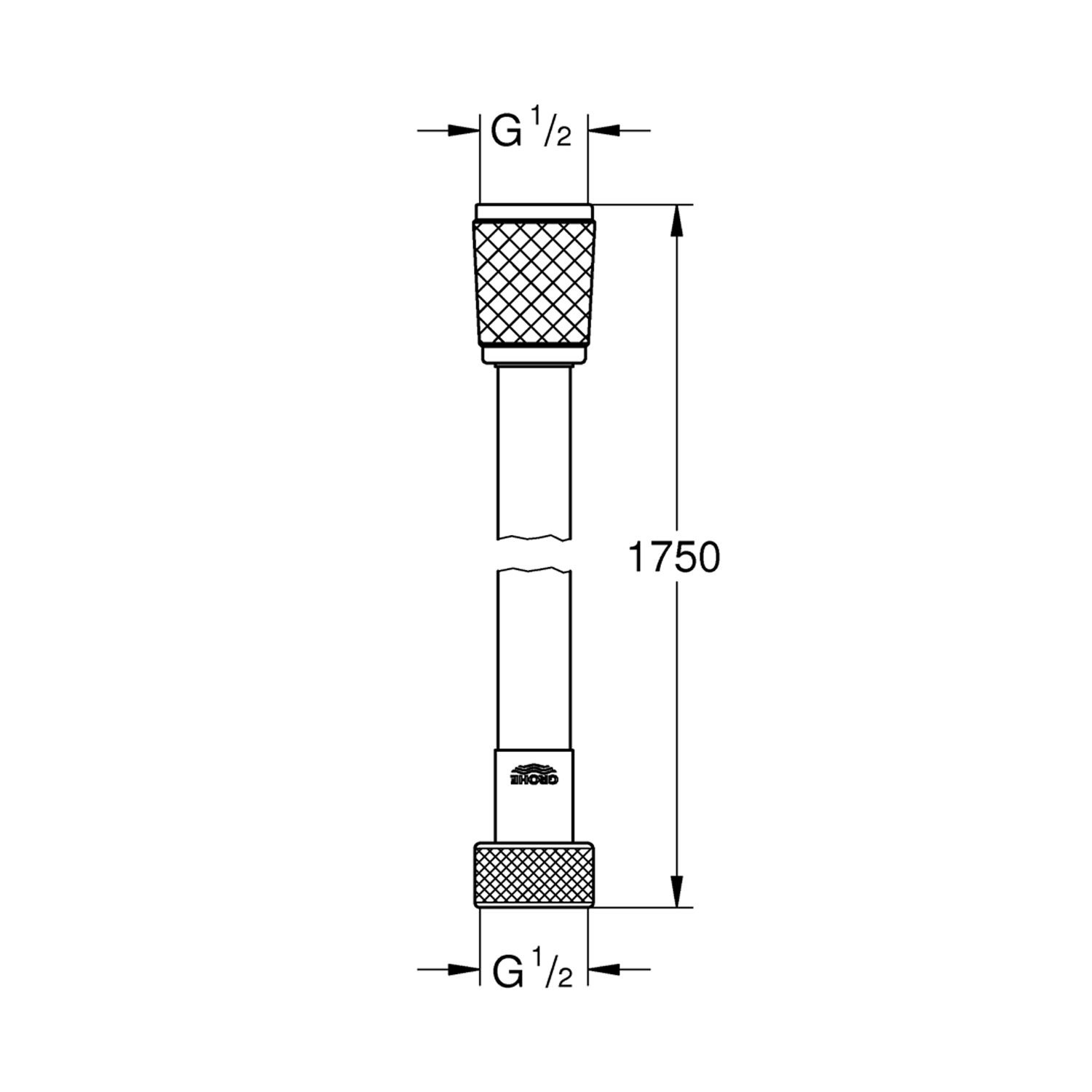 Шланг для душу Grohe VitalioFlex Trend 1750 мм 28742002