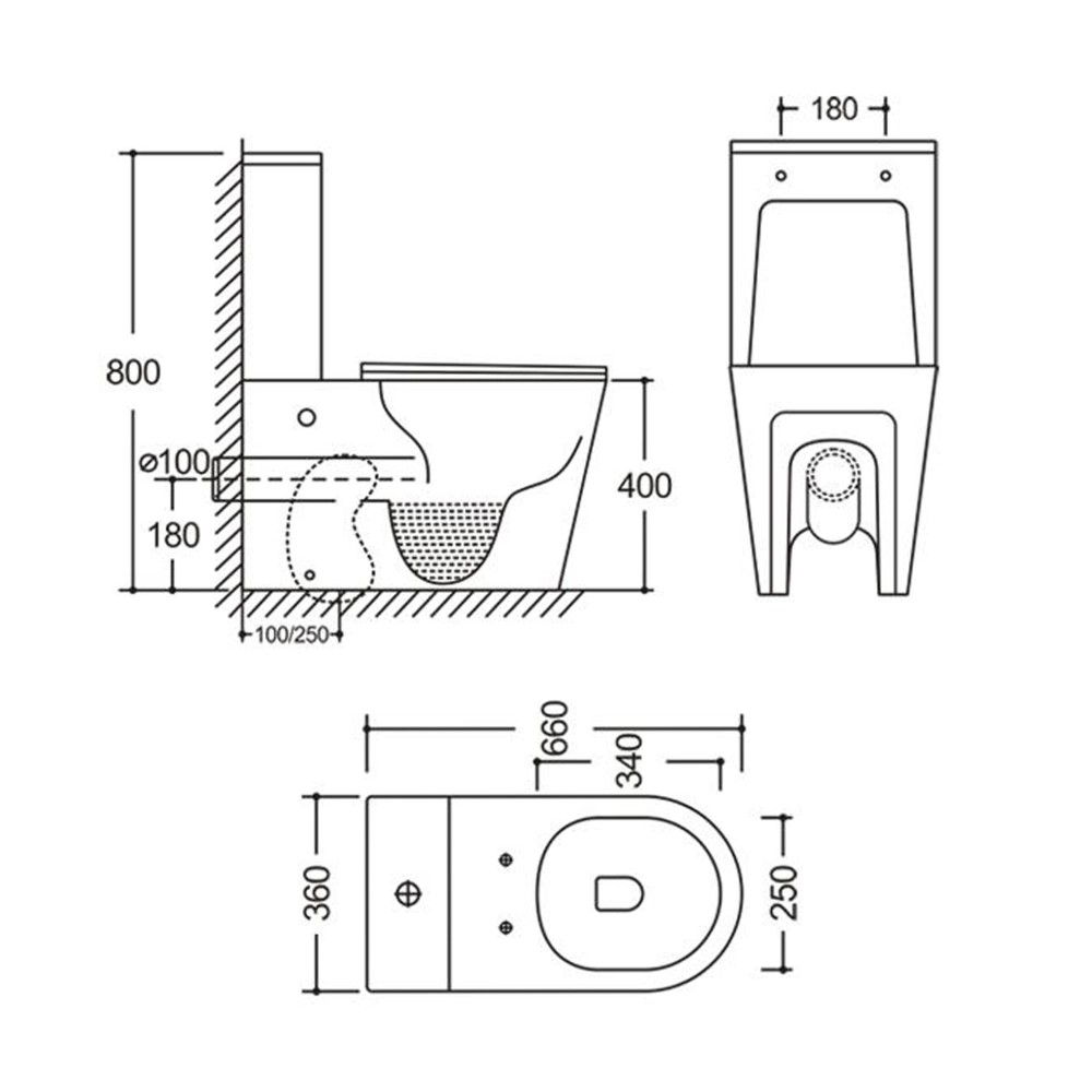 Унітаз-компакт MIXXUS BEVEL-0404-T3 660х360х800mm система змиву TORNADO 3.0 (MI6726)