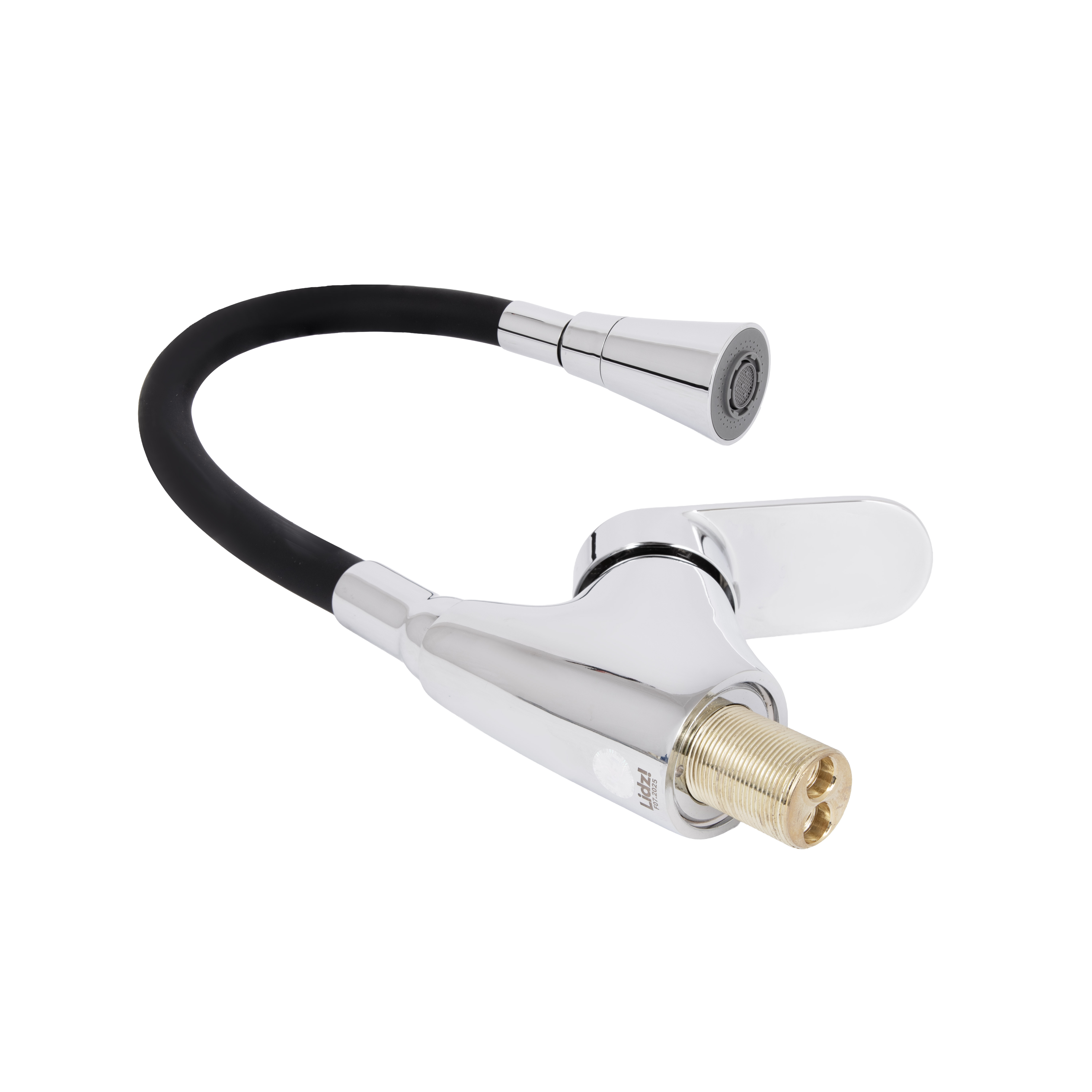 Змішувач для кухні Lidz Tani 007F3 з гнучким виливом (k40) LDTAN007F3BCR37649 Chrome/Black