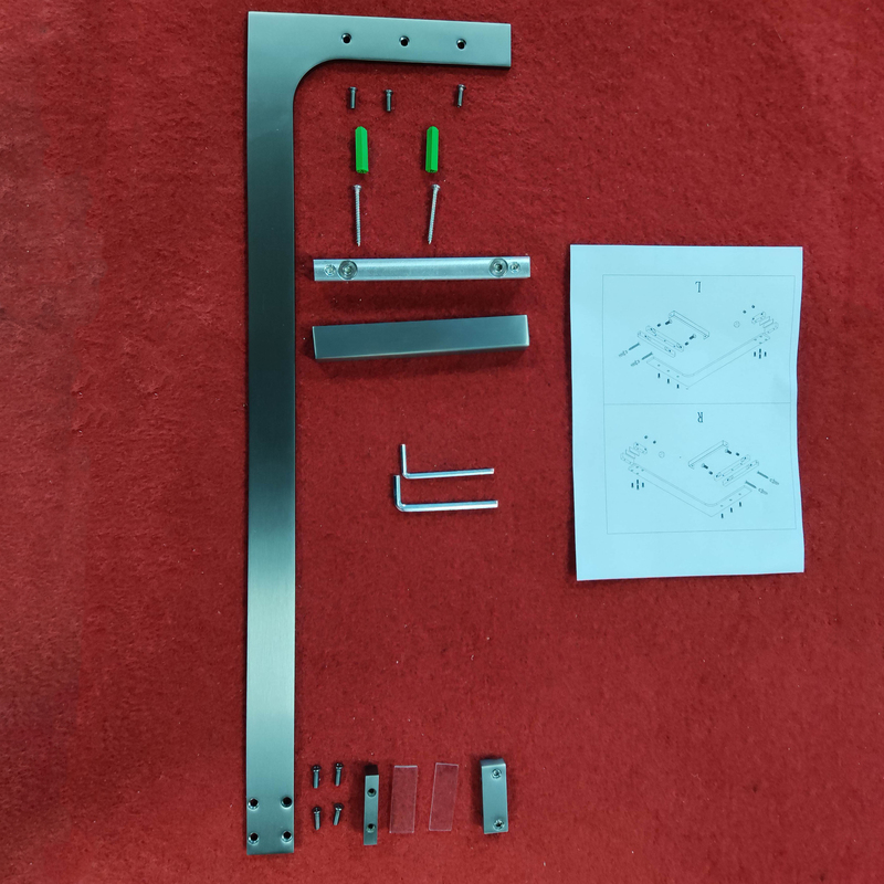Душова перегородка Walk-In KOER SR SP02-100x200-TR-07 прозоре скло EASY CLEAN 8мм графіт (KR5397)
