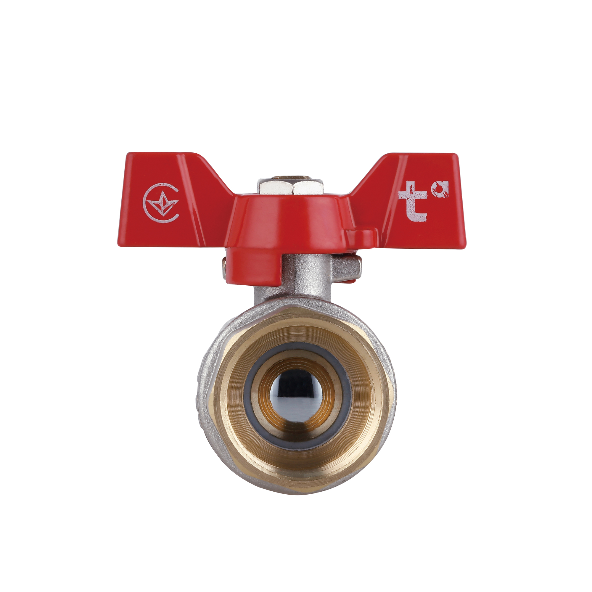 Кран кульовий Thermo Alliance Standart 1" ВР для води (метелик) SD602NW25PN40