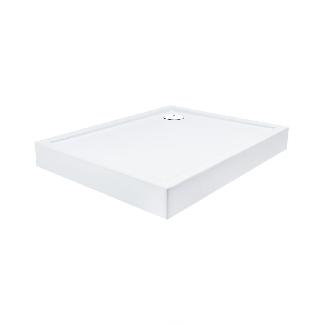 Душевой поддон Qtap Tern 301812W 100x80x12 см + сифон