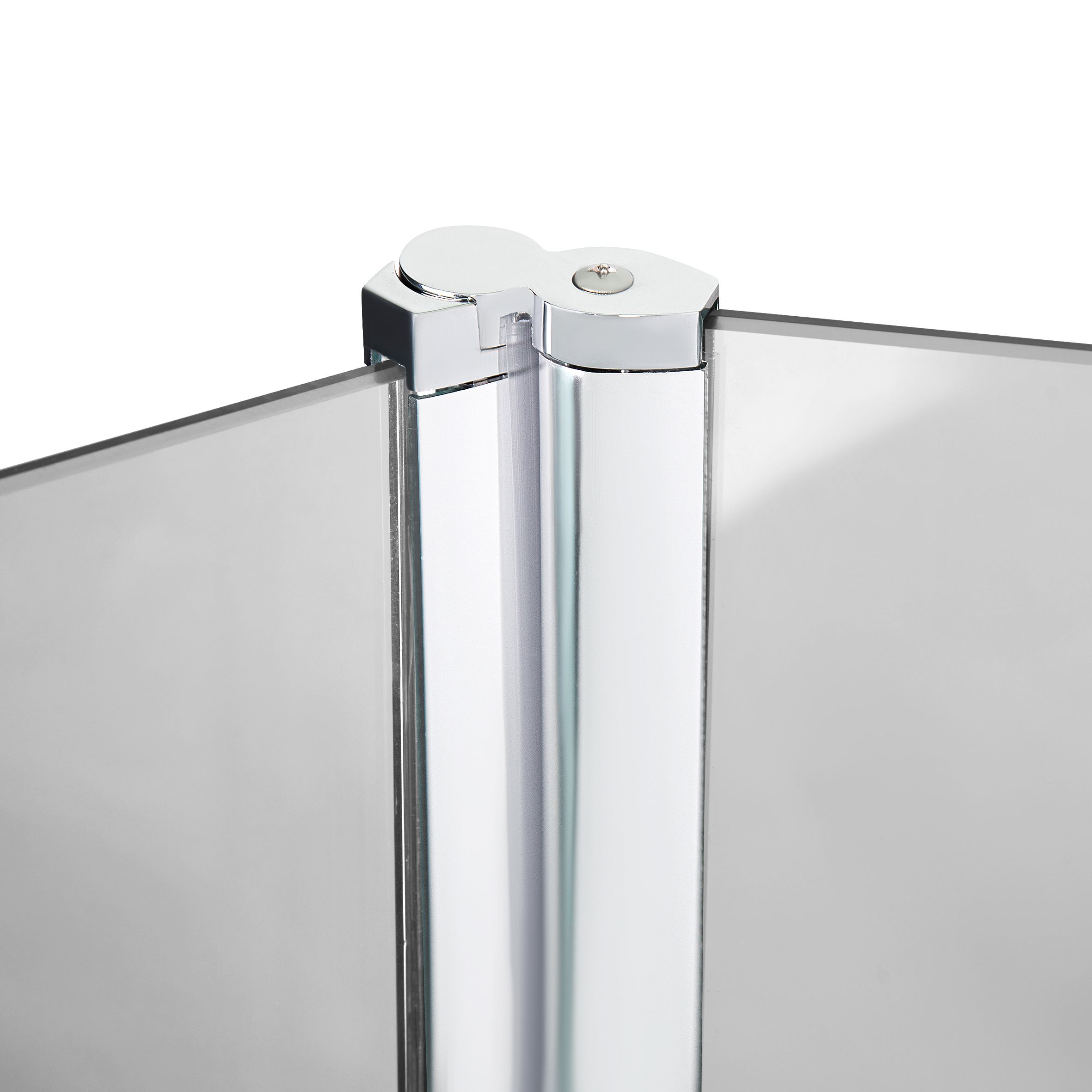 Штора на ванну Lidz Brama SS120x140R.CRM.TR стекло прозрачное 6 мм, правая