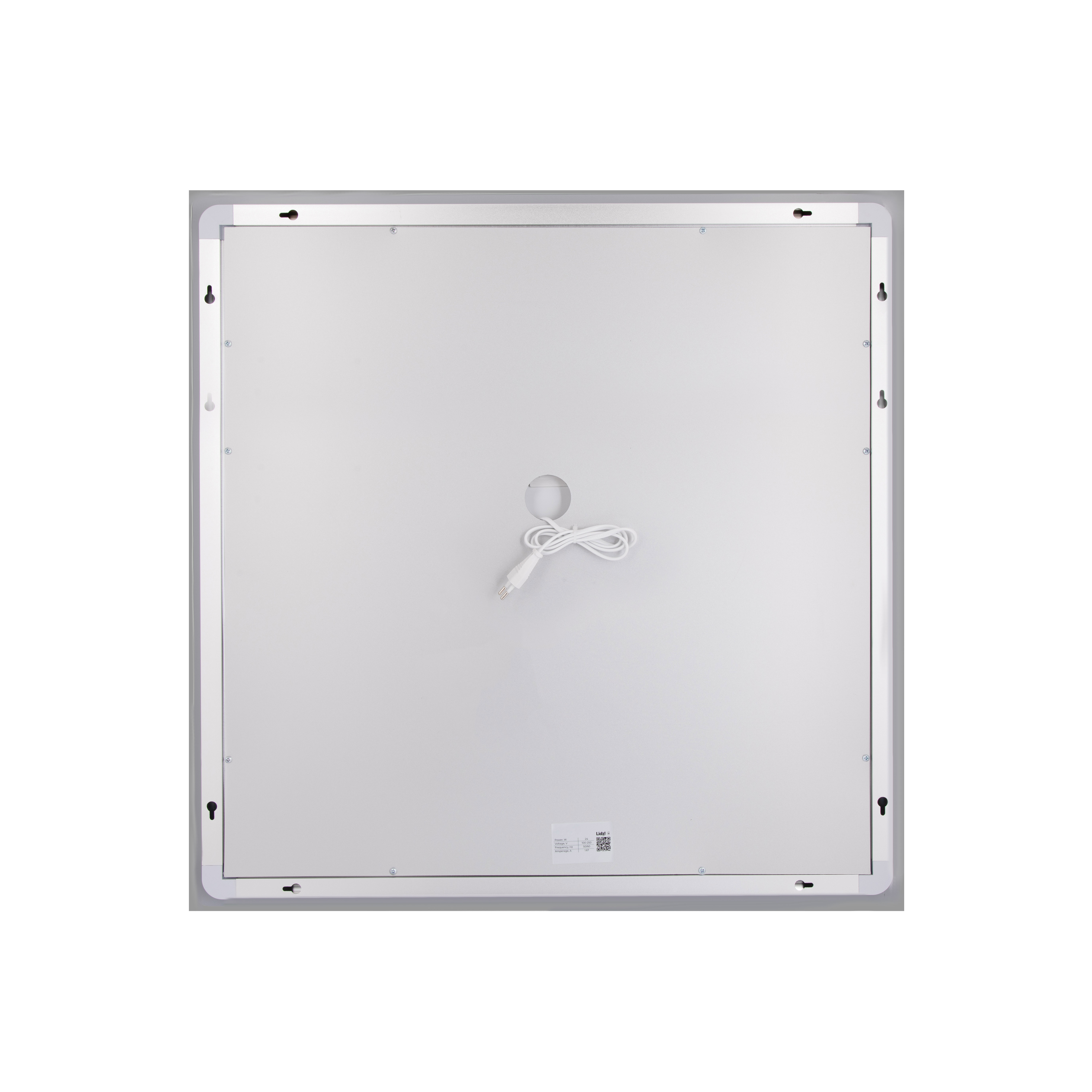 Дзеркало Lidz Kubis (KU1) 700х700 з LED-підсвічуванням Touch, з антизапотіванням, з димером, рег. яскравості LDKU70070049287