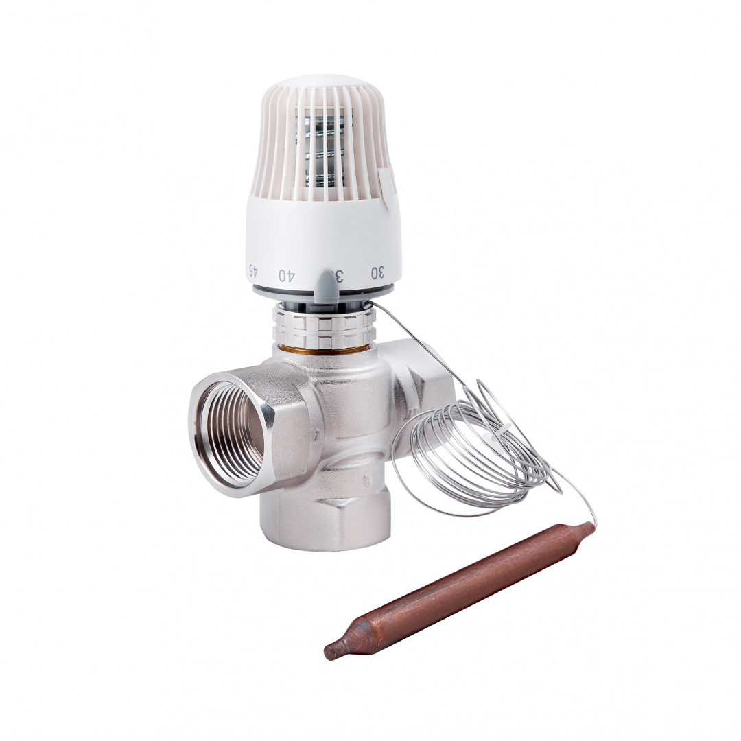 Кран змішувальний триходовий Thermo Alliance Standart 1" М30х1,5 з термоголовкою SF362W25