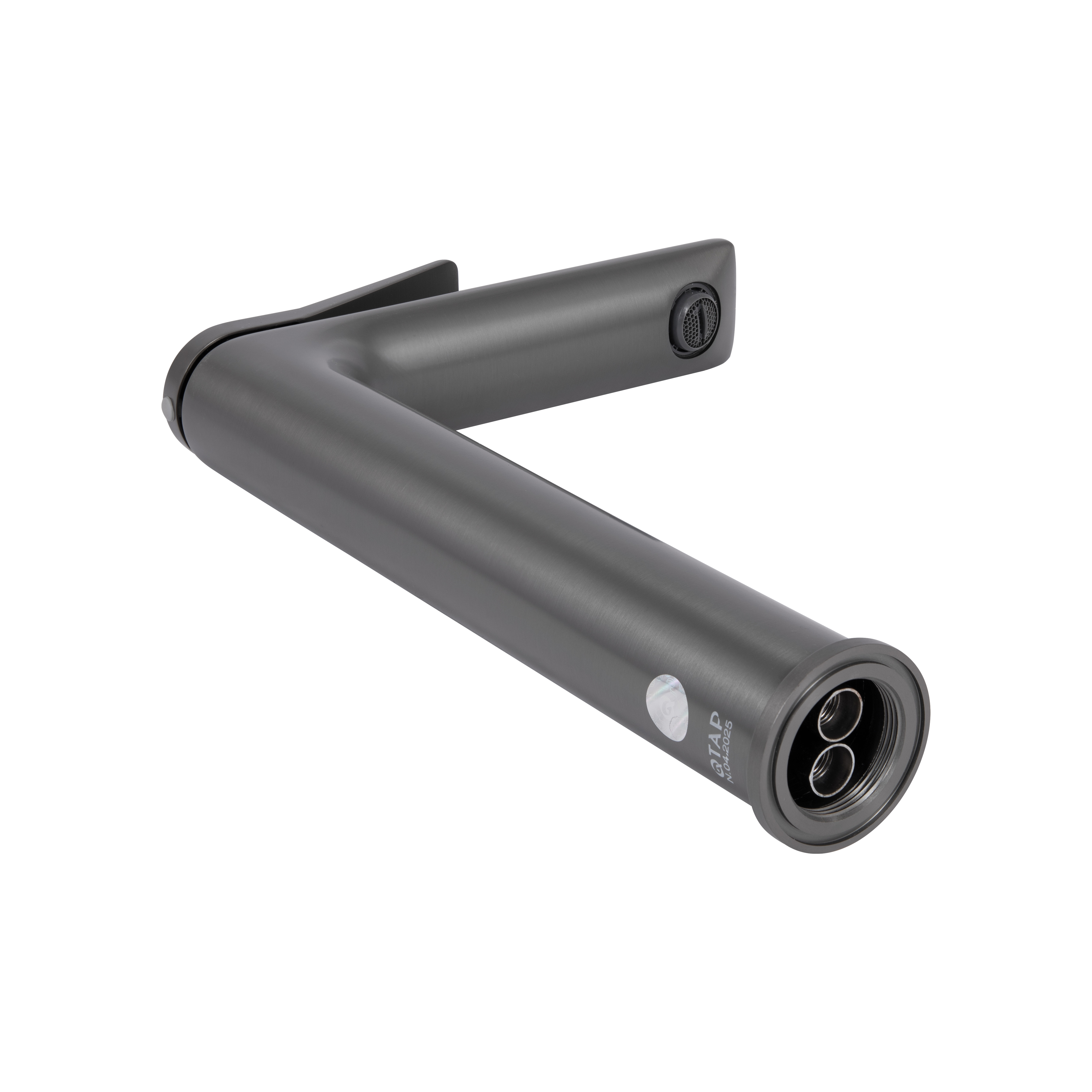 Змішувач для раковини Qtap Presto високий QTPRE269GRP45582 Gunmetal Black