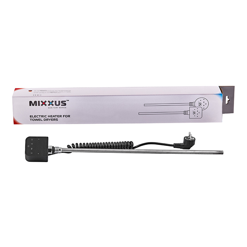 Електричний ТЕН MIXXUS TEH-0209 BLACK для сушарок рушників 900W (Колір чорний) (MI6633)