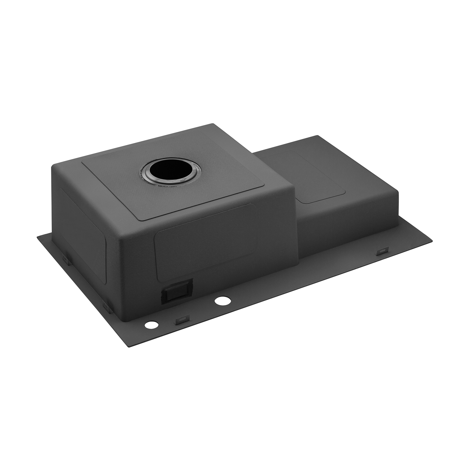 Кухонна мийка Kroner KRP Schwarze - 7848LHM PVD (3.0/1.0 мм)