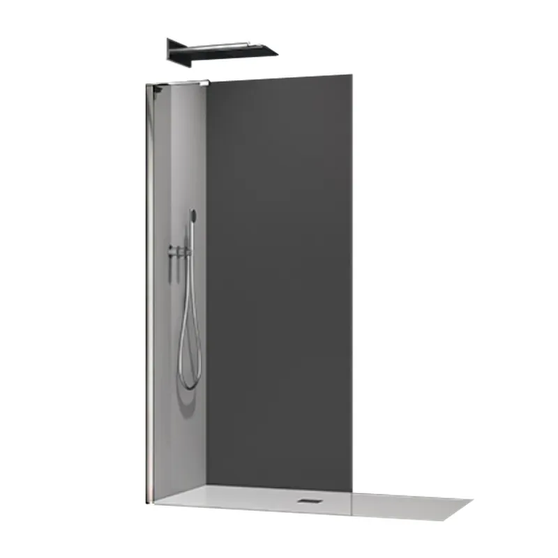 Душова перегородка Walk-In KOER SR SP02-100x200-TR-01 прозоре скло EASY CLEAN 8мм хром (KR5395)