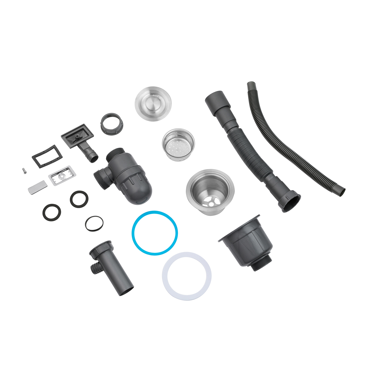 Кухонна мийка Kroner KRP Gebürstet - 6350LHM (3.0/1.0 мм)