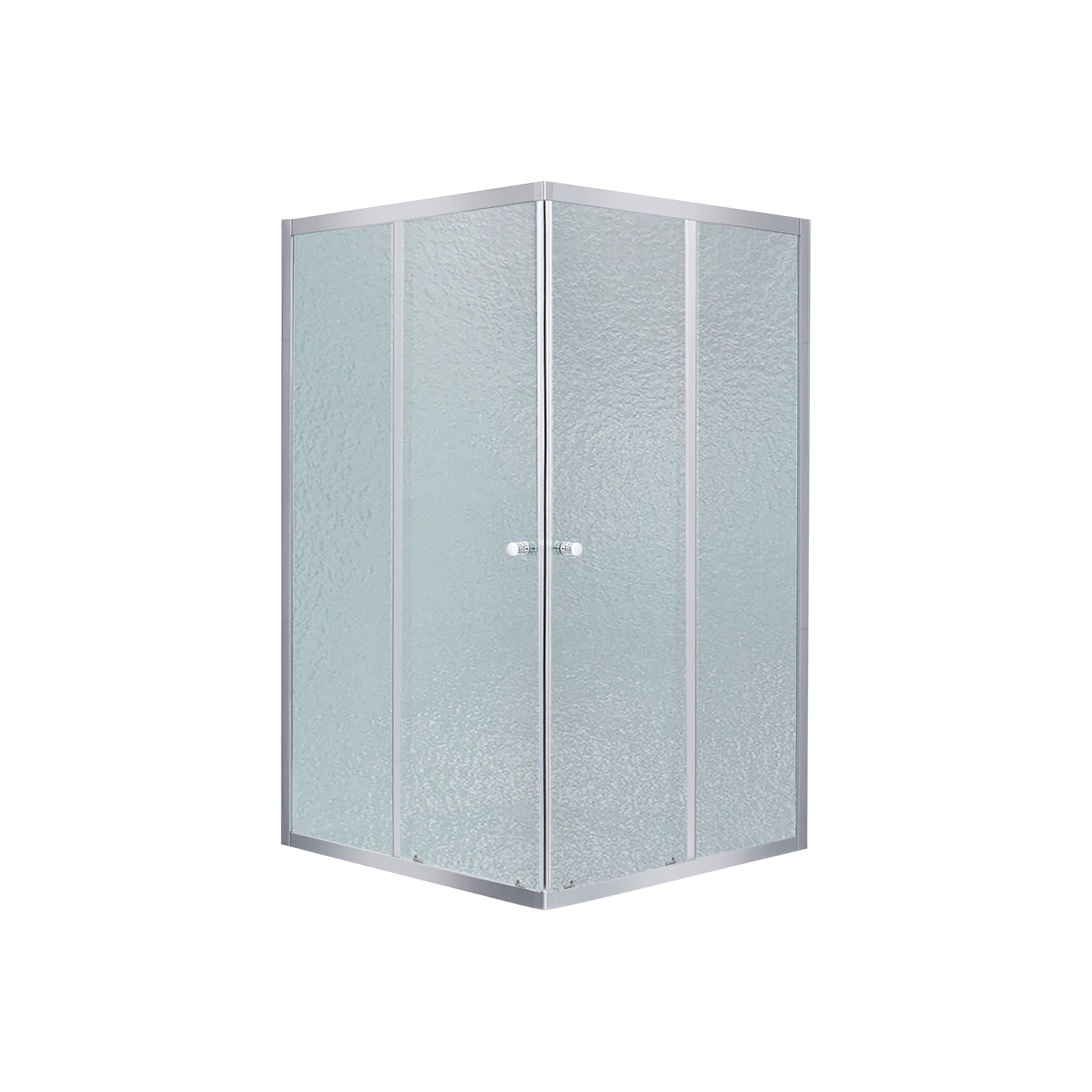 Lidz Wawel SC80x80.SAT.LOW.FR Душова кабіна квадратна, скло Frost 4 мм + Lidz Душовий піддон KAPIELKA ST80x80х14