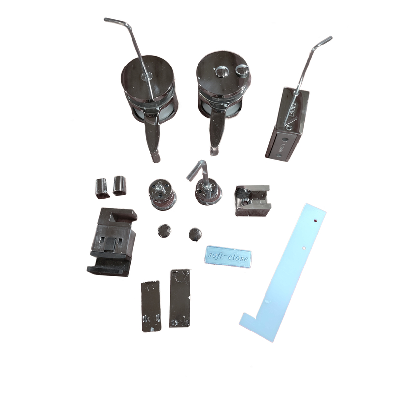 Двері у нішу розсувні KOER SR SD01-120x200-TR-07 прозоре скло EASY CLEAN 8мм графіт (KR5378)