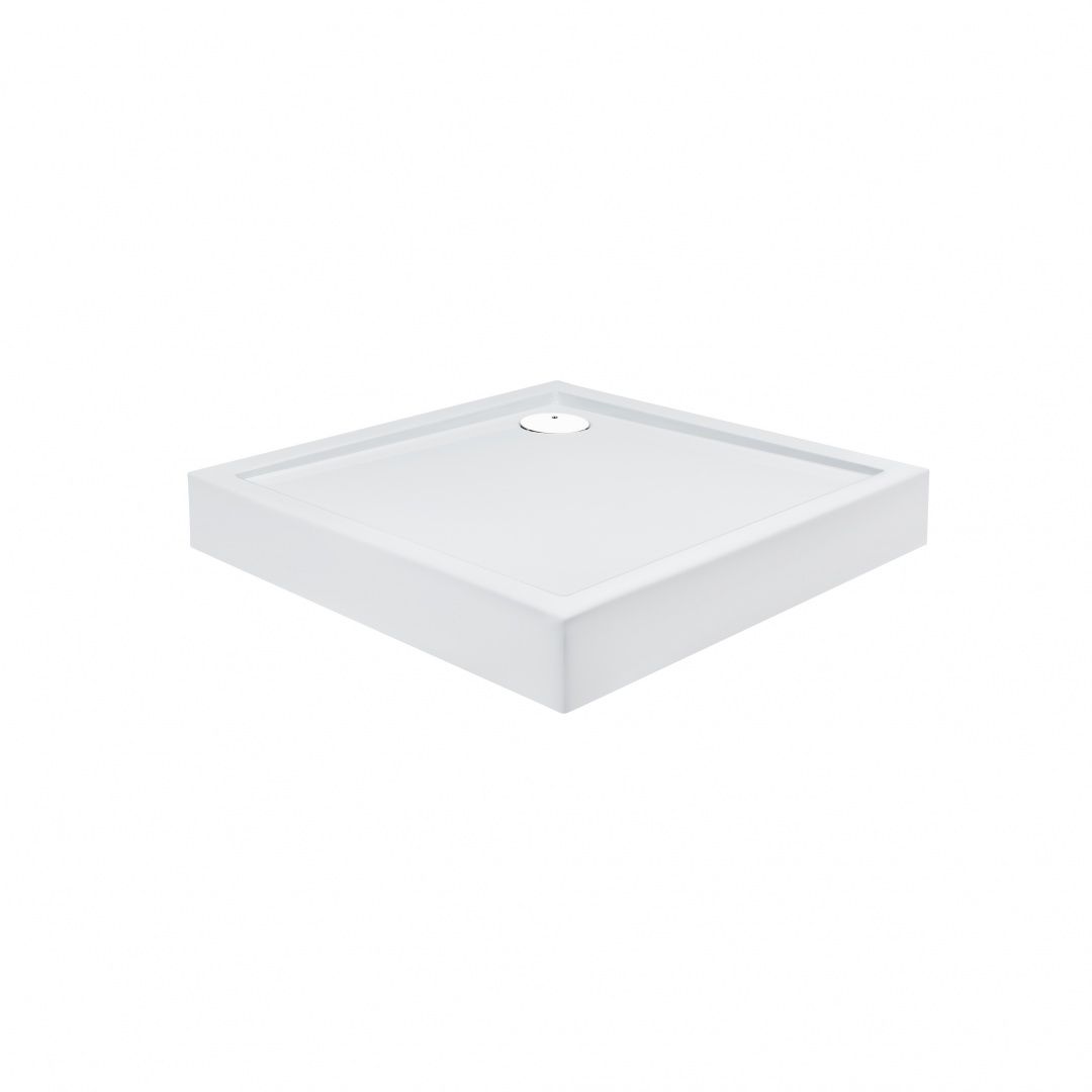 Душевой поддон Qtap Tern 308812W 80x80x12 см + сифон
