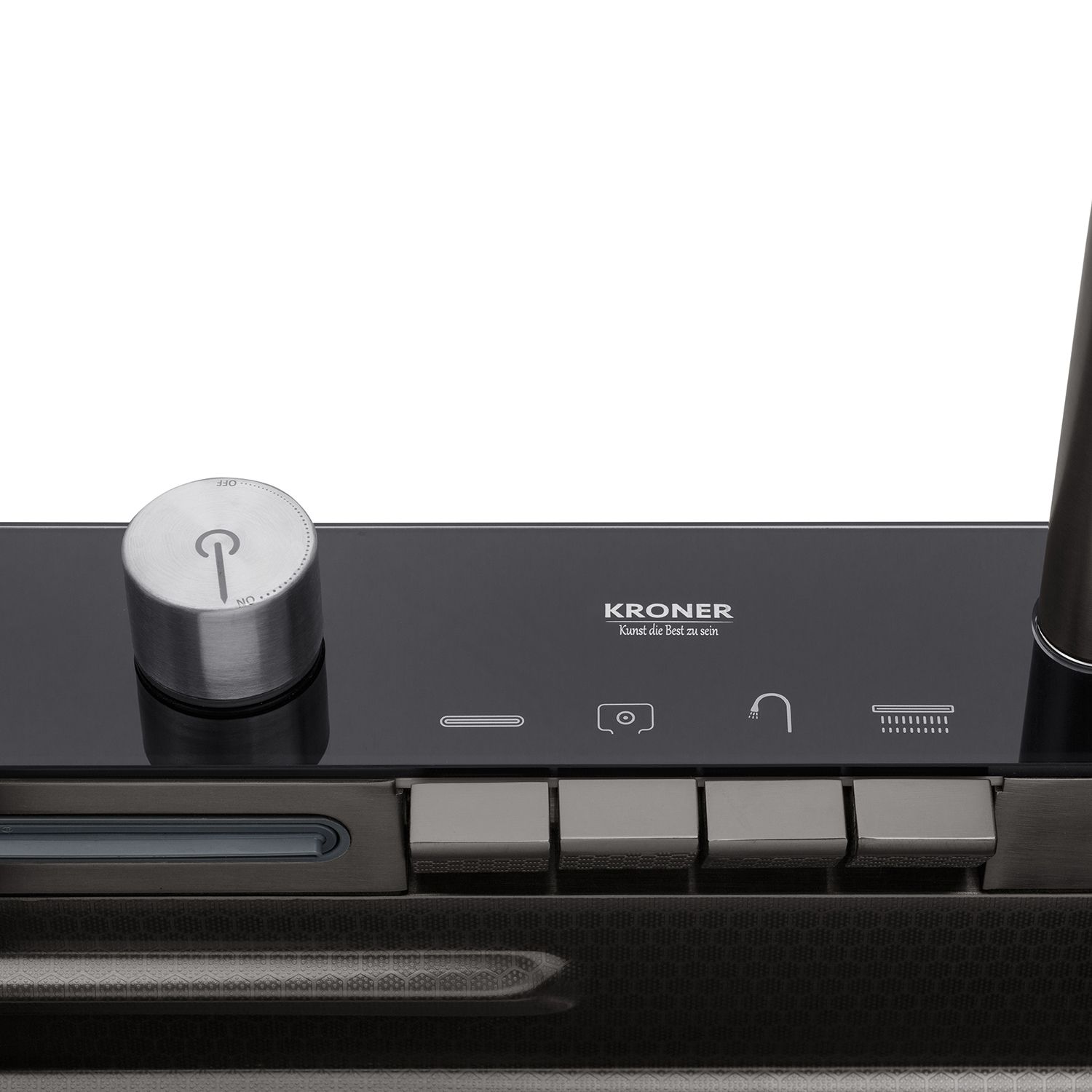 Кухонна мийка Kroner KRP Schwarze - SET7546ARTHM PVD (3.0/0.8 мм)