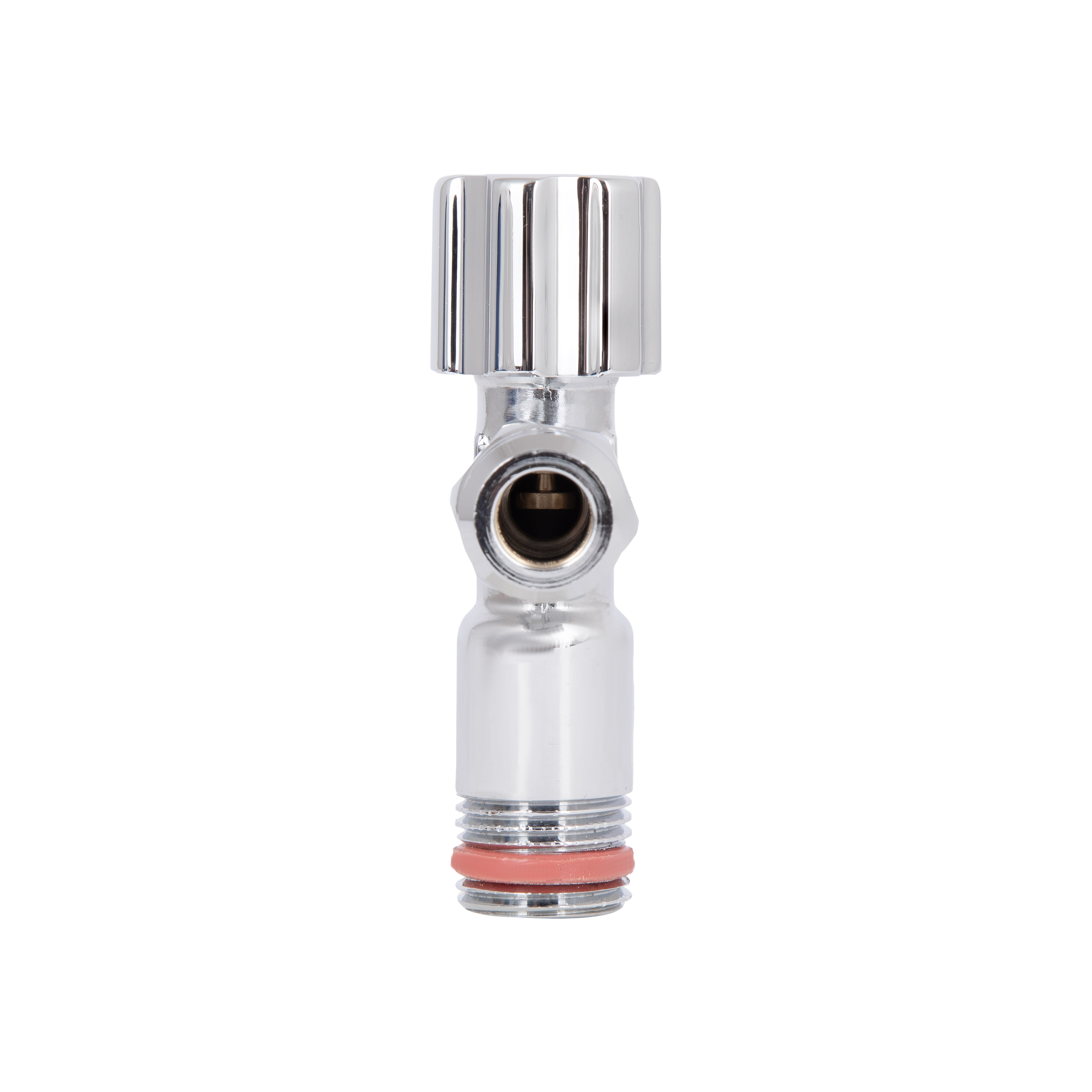 Кран кутовий Thermo Alliance Forte 1/2"Зх3/8"З з перехідником M10, хром TAF341W159