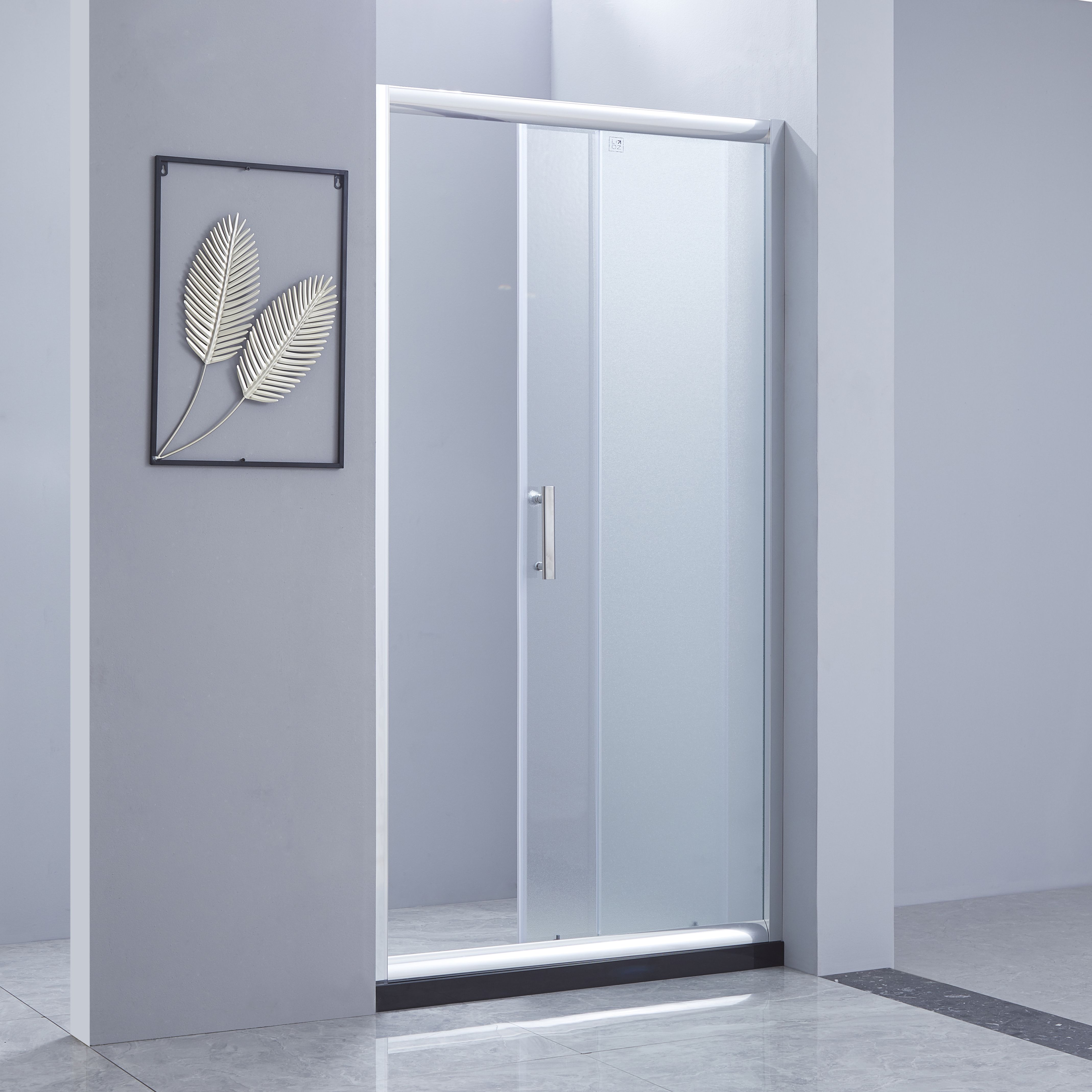 Душові двері в нішу Lidz Zycie SD120x185.CRM.FR, скло Frost 5 мм