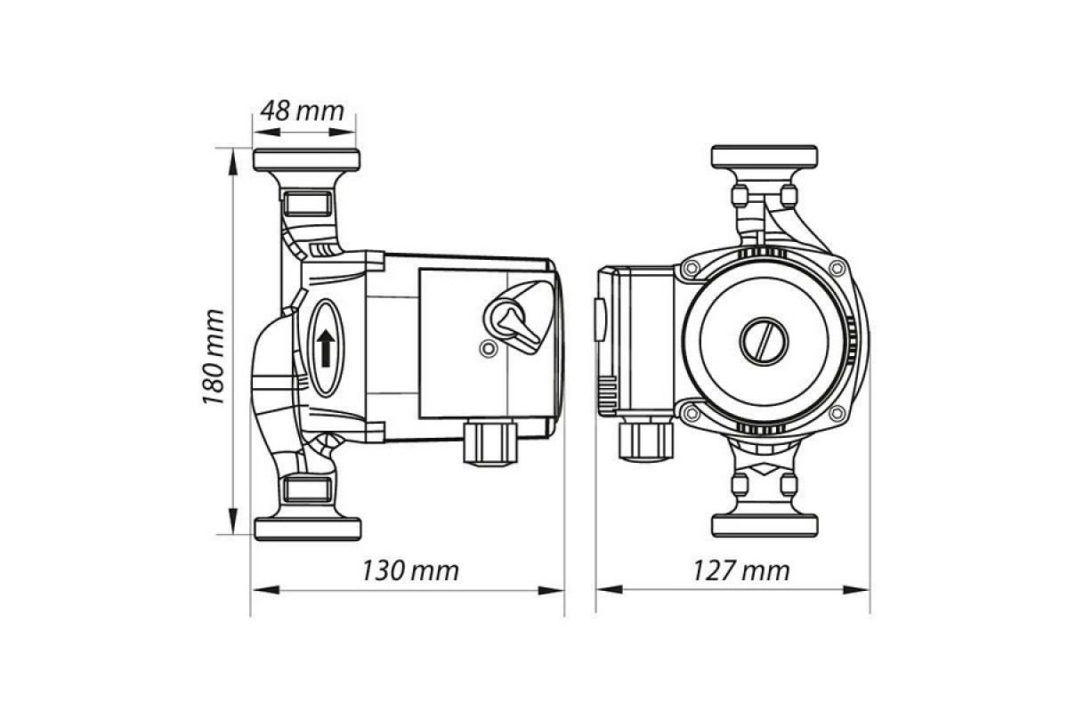 Насос циркуляційний Koer KP.GRS-25/4-180
