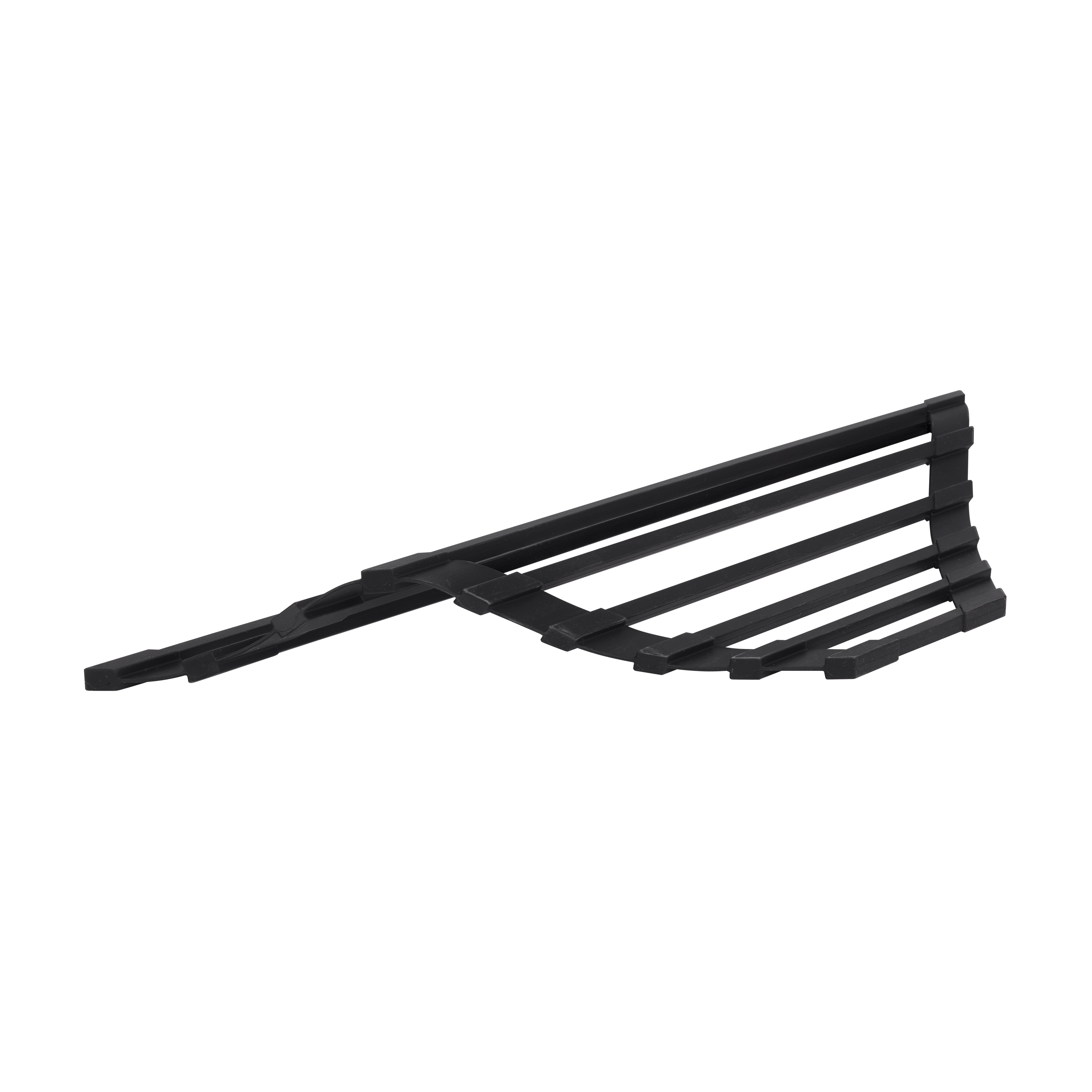 Сушарка на кухонну мийку кутова Lidz Acsis LA18 Black, квадратна основа, для посуду 430х175 мм LDACSLA18BLM49771