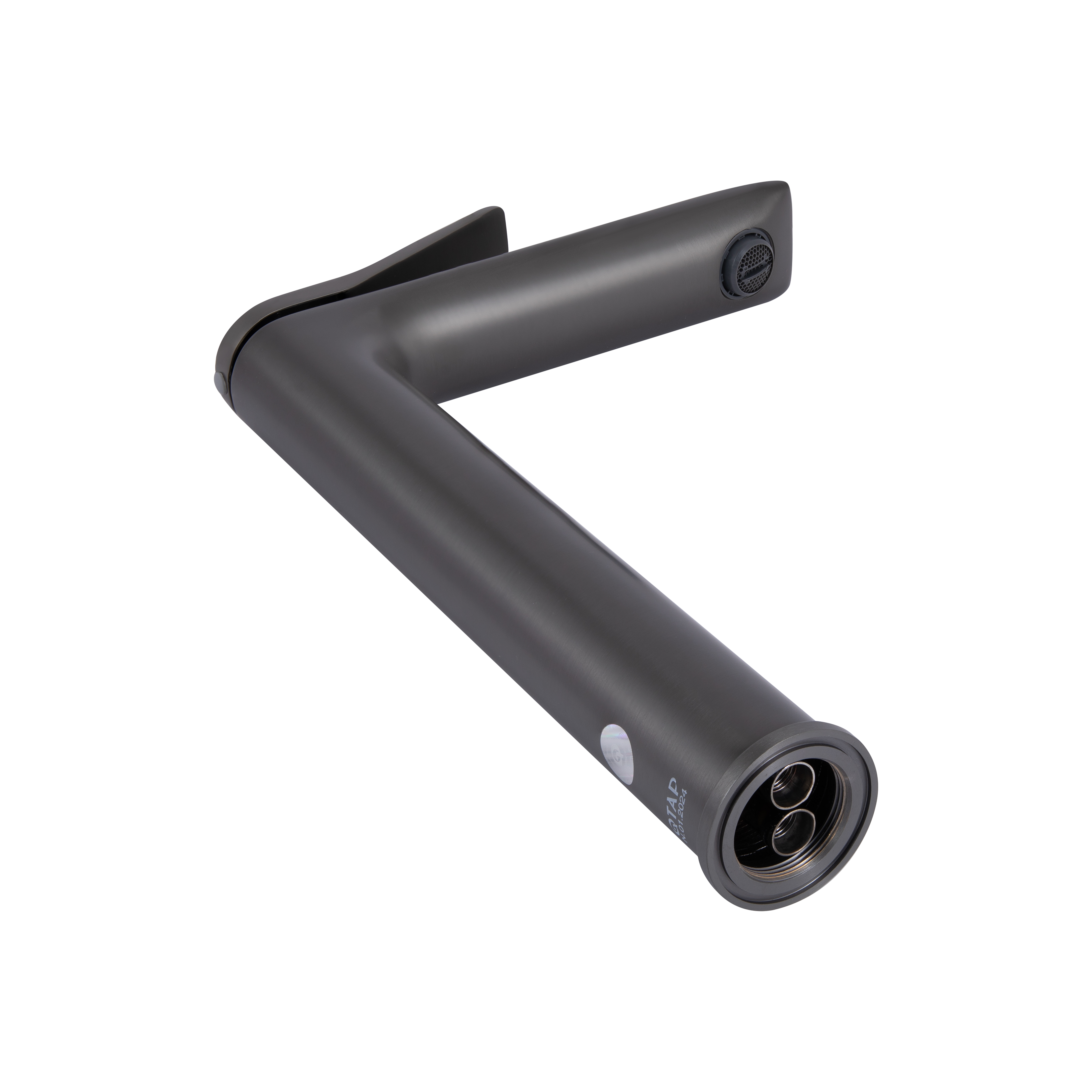 Змішувач для раковини Qtap Presto високий QTPRE269GRP45582 Gunmetal Black