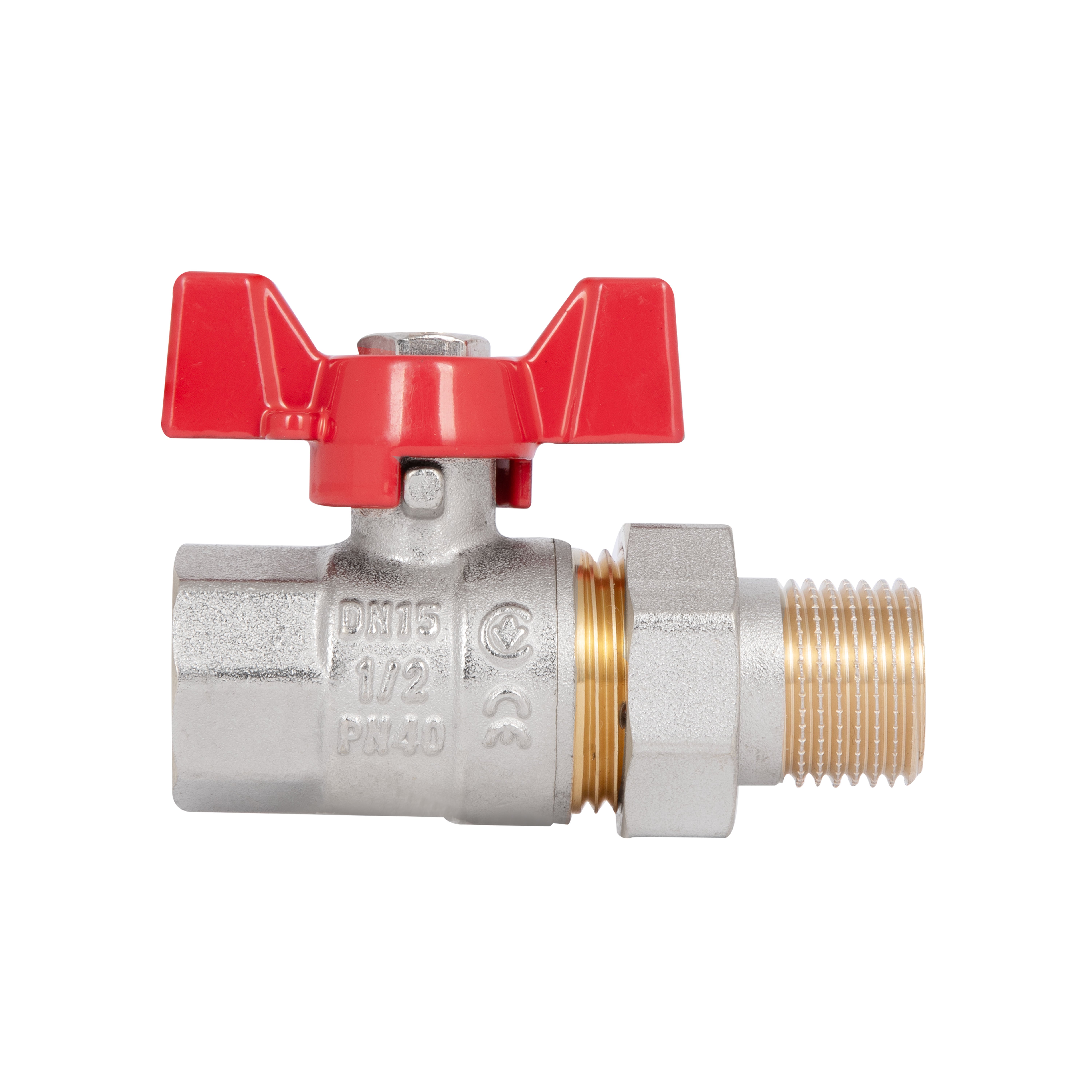 Кран кульовий "Американка" Thermo Alliance Standart 1/2" ВЗ прямий SD220NW15PN40