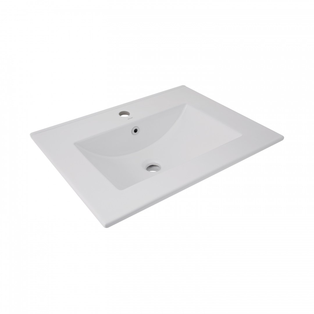 Раковина Qtap Albatross 620х460х180 White без донного клапану QT01113060CW1