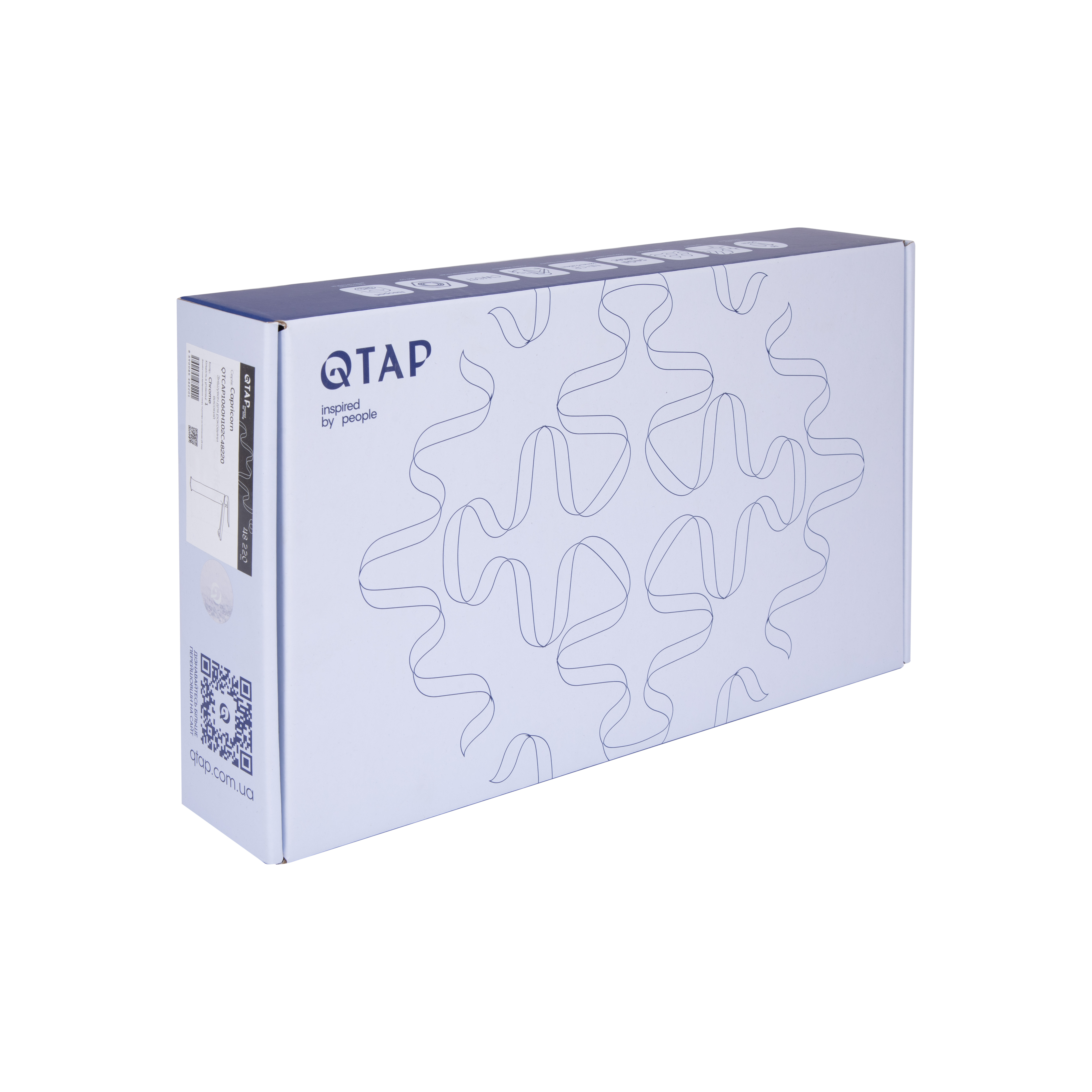 Змішувач для раковини високий Qtap Capricorn, Chrome (k26) QTCAP1060H102C48220