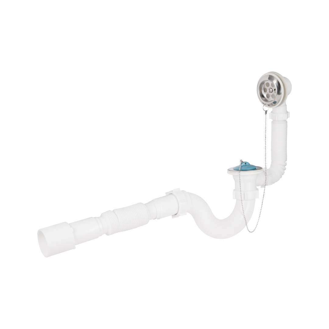 Сифон для ванни Lidz (WHI) 60 03 V001 00 прямоточний (вихід 50 мм)