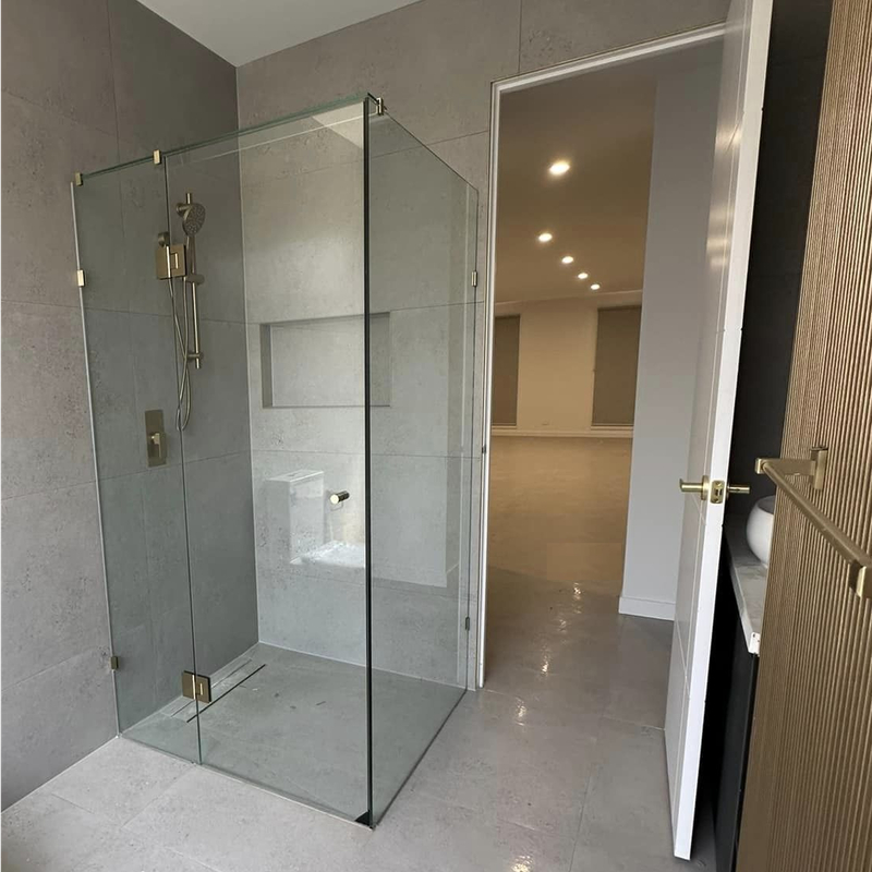 Двері у нішу розпашні KOER SR SD04-120x200-TR-01 прозоре скло EASY CLEAN 10мм хром (KR5387)