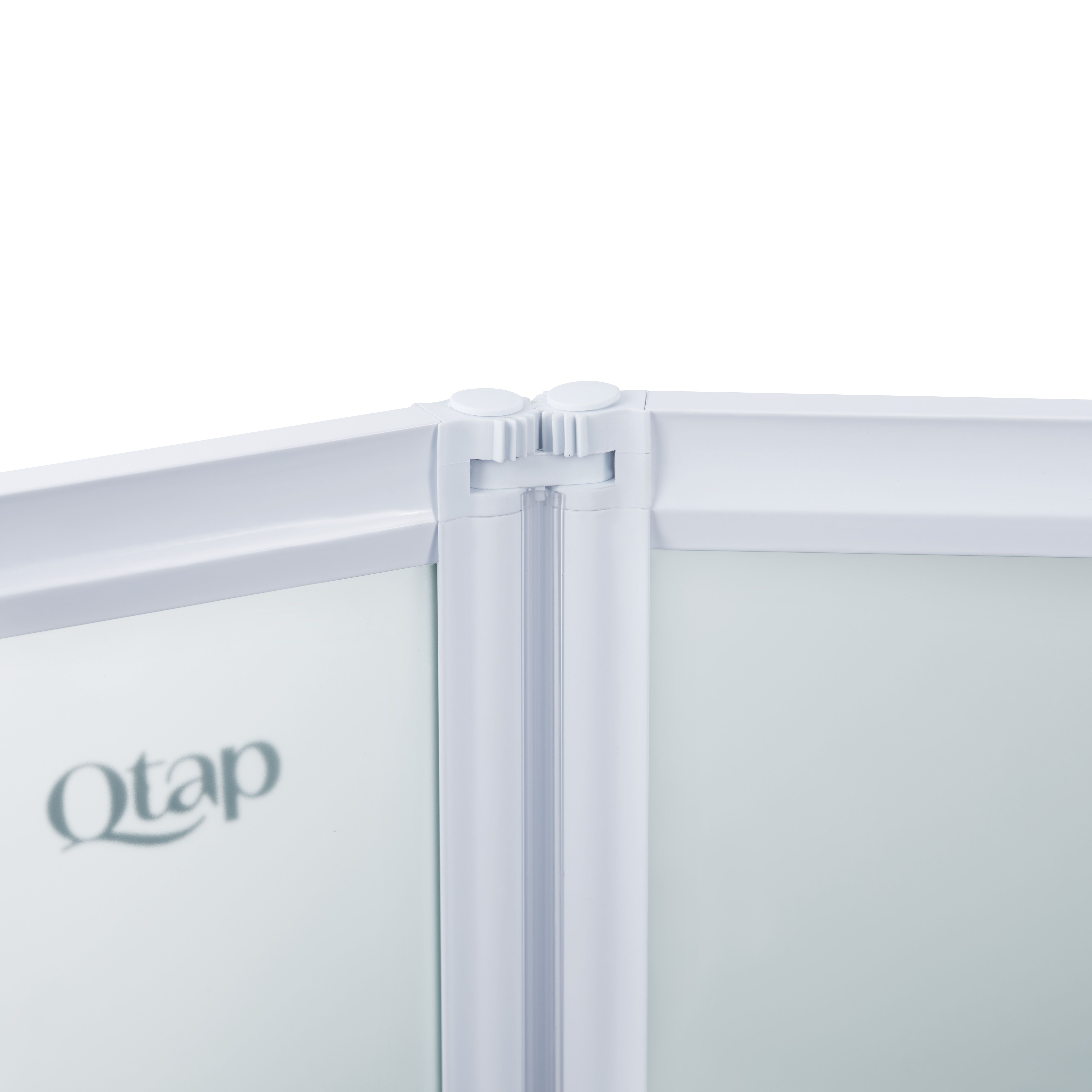 Штора на ванну Qtap Gemini WHI40114RP4 стекло Pear 4 мм, 100x140 см