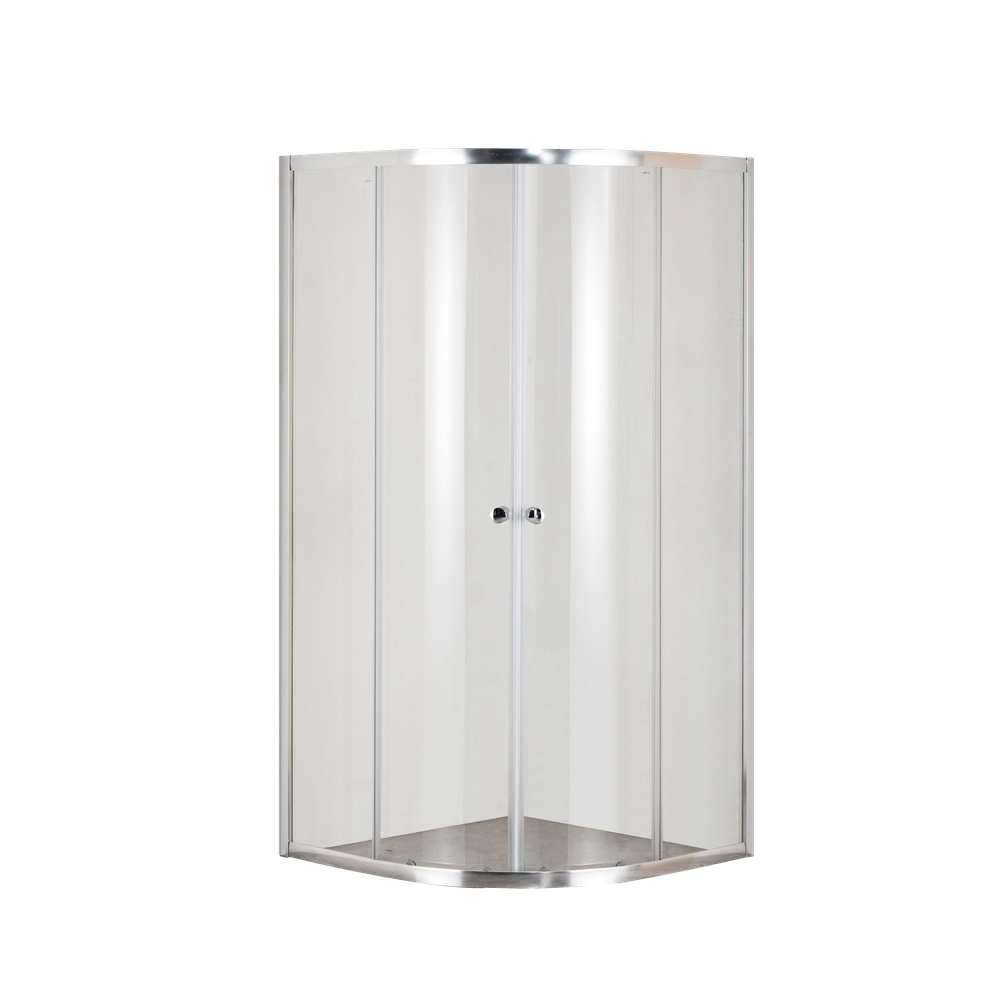 Душова кабіна без піддону MIXXUS PLAIN SC01-90x90x185-TR CHROME прозоре скло 4мм (MI6899)