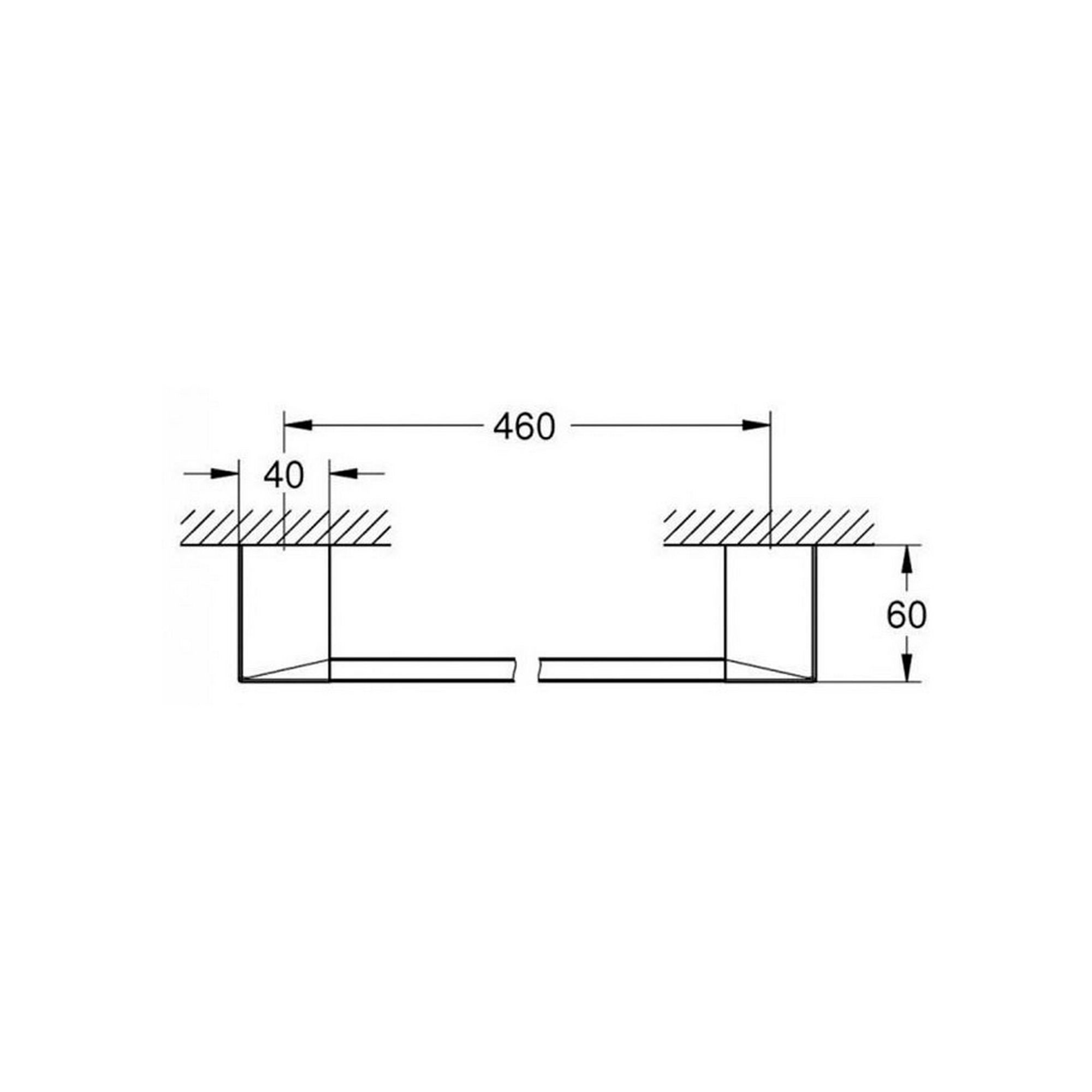 Поручень для ванны / полотенцедержатель Grohe Selection Cube 40807000