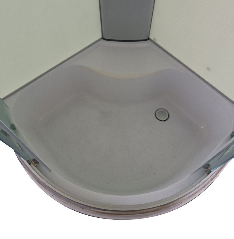 Бокс душовий без гідромасажу з високим піддоном MIXXUS STRONG SB01-90x90x215-FB SATIN матове скло 4мм (MI6884)