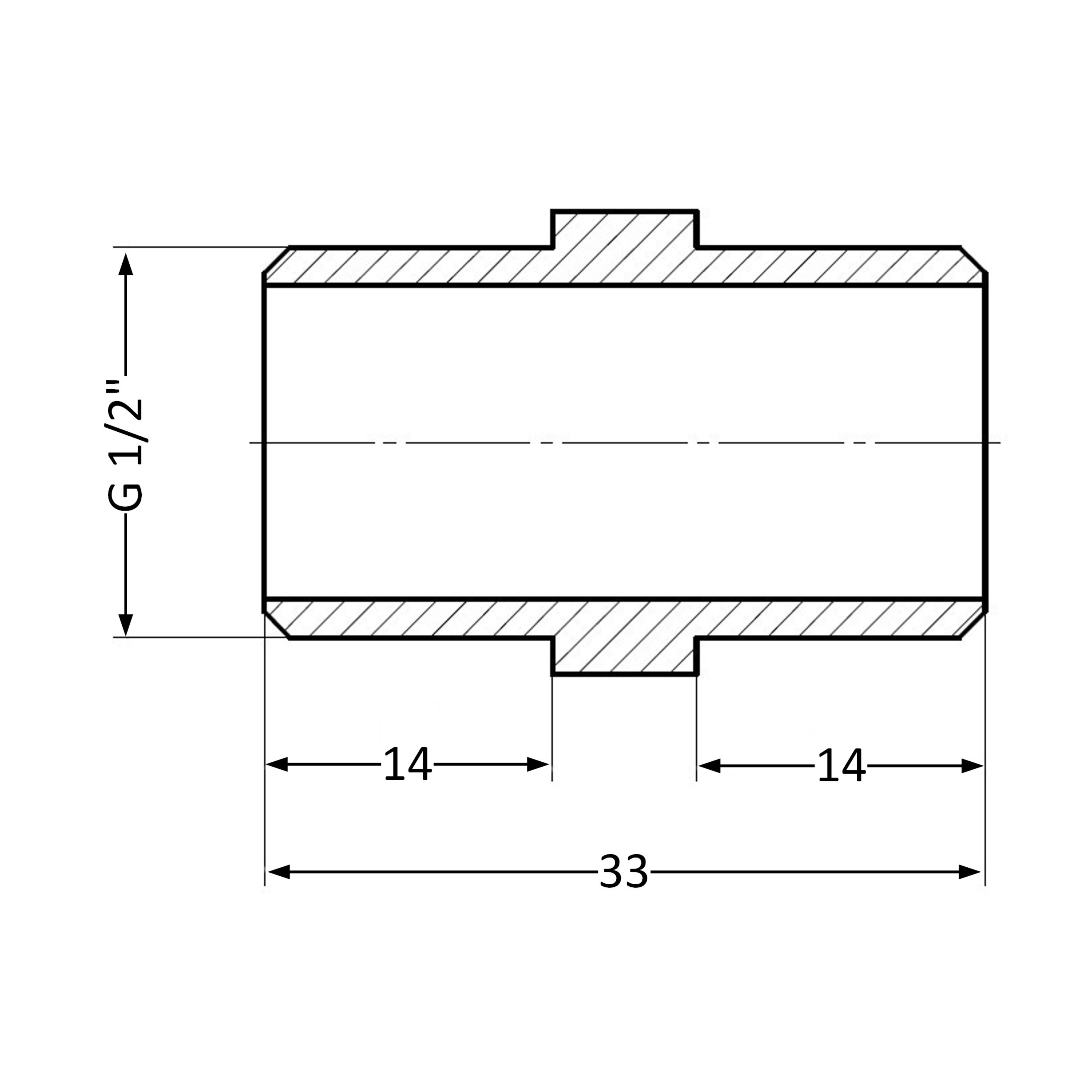 Ніпель Thermo Alliance Standart 1/2" ЗР SD4071515L